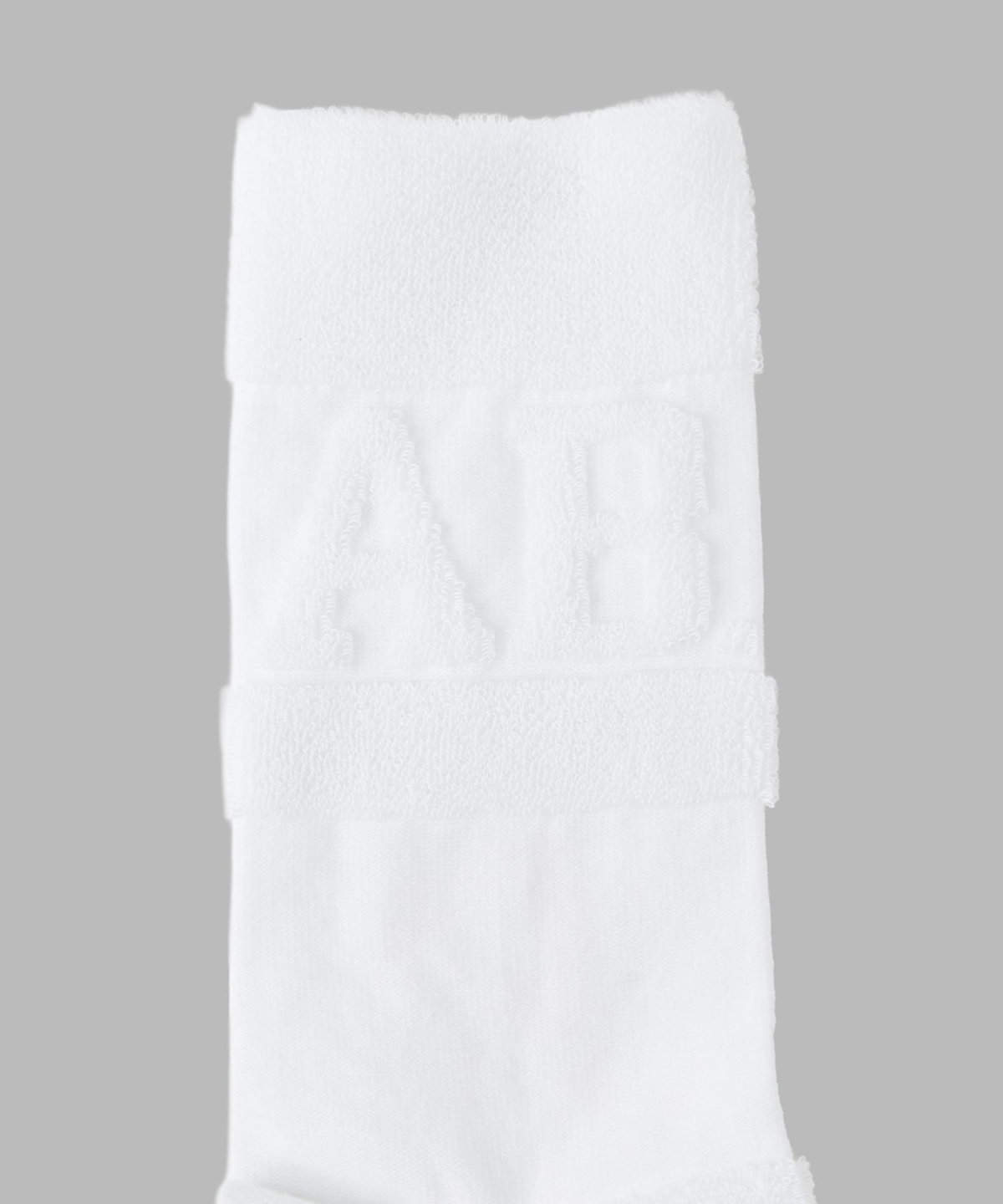 HOMME メンズ メンズ "AB."ロゴ ソックス "Jordan" ホワイト
