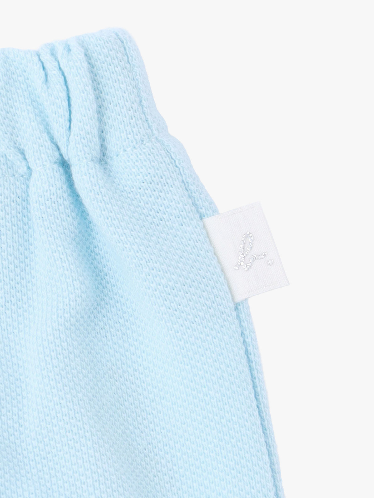 ENFANT ベビー ベビー "b." ロゴ 刺繍 コットン 半袖 ワンピース&ブルマ セット "Heart" ブルー系その他