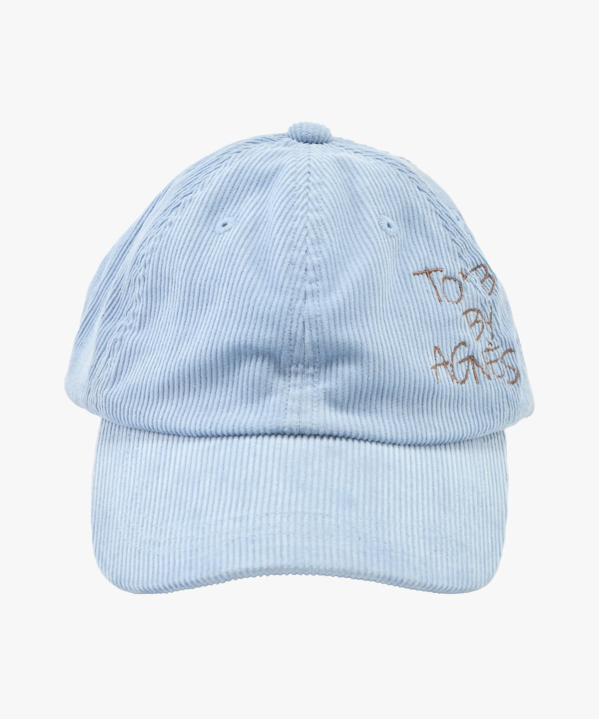 To b. by agnès b. コーデュロイ ロゴ キャップ ブルー