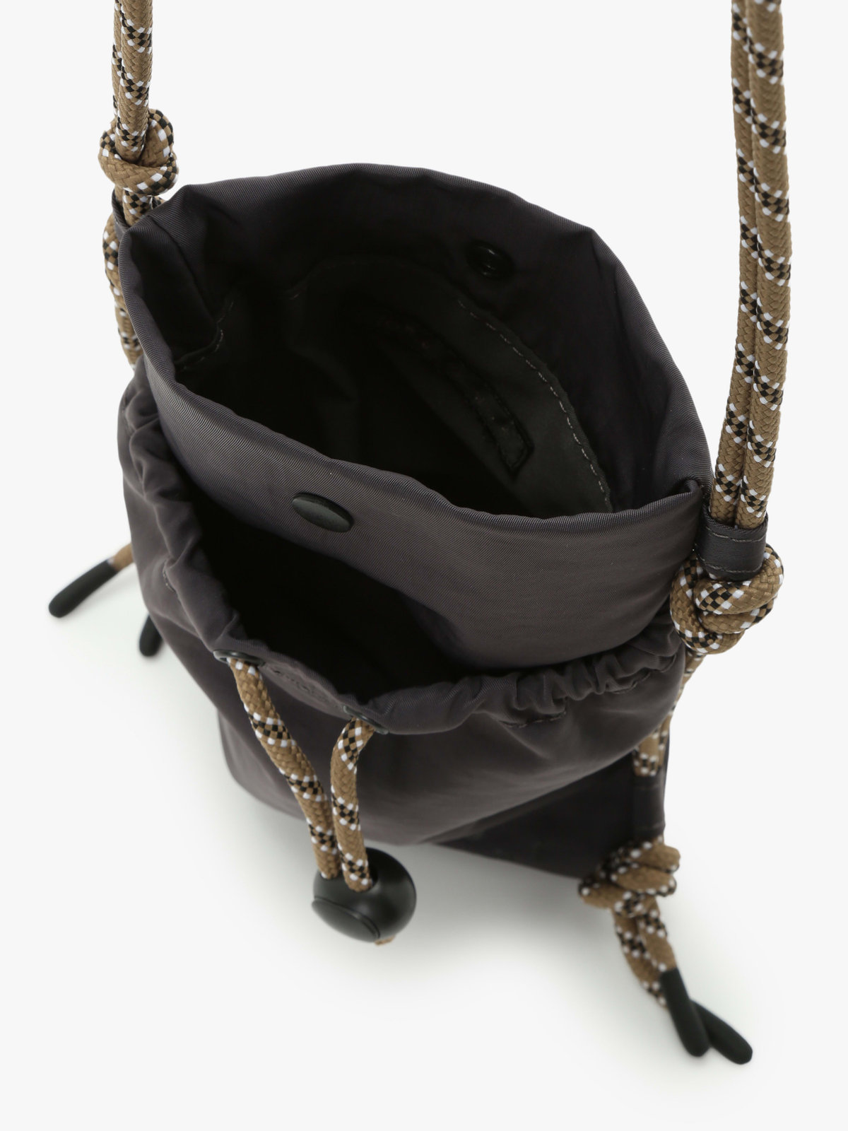 To b. by agnès b. 【Outlet】ナイロン ミニショルダーポシェット グレー