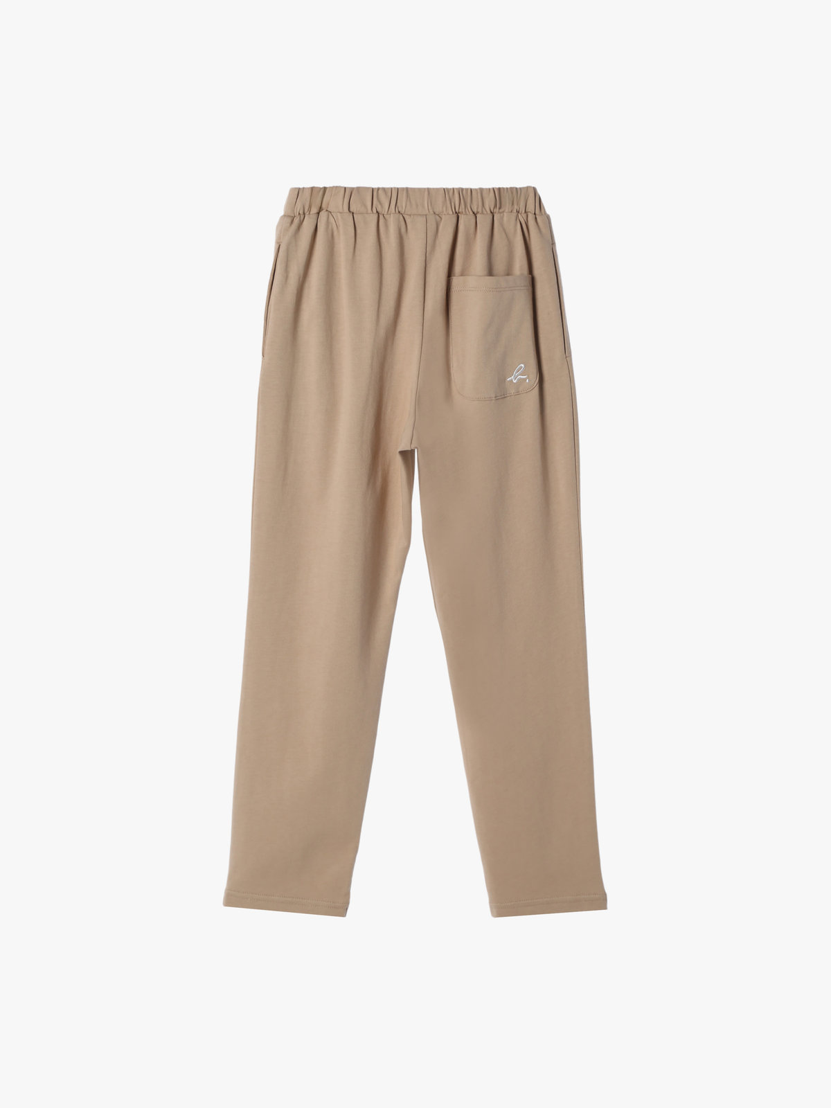 ENFANT ユニセックス キッズ "b."ロゴ刺繍 コットン パンツ ブラウン