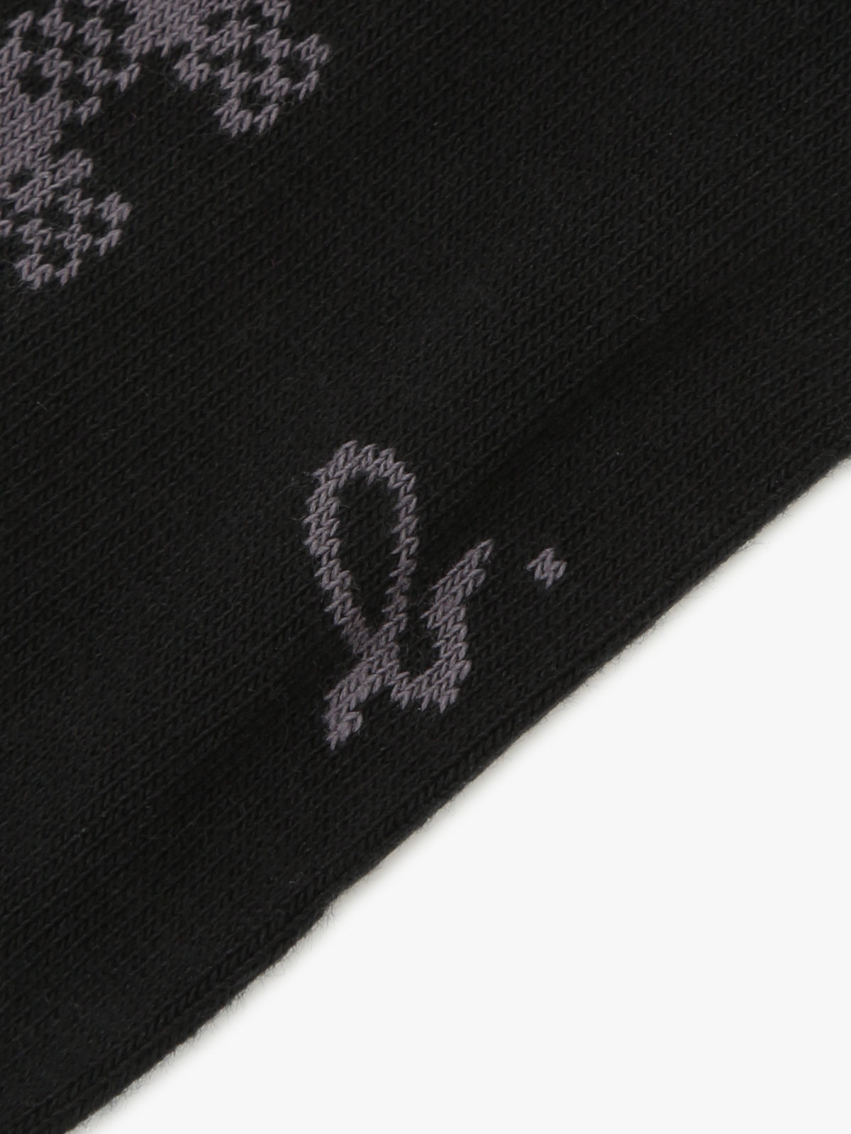 FEMME ウィメンズ チェック ソックス ”Jean-Paul” ブラック