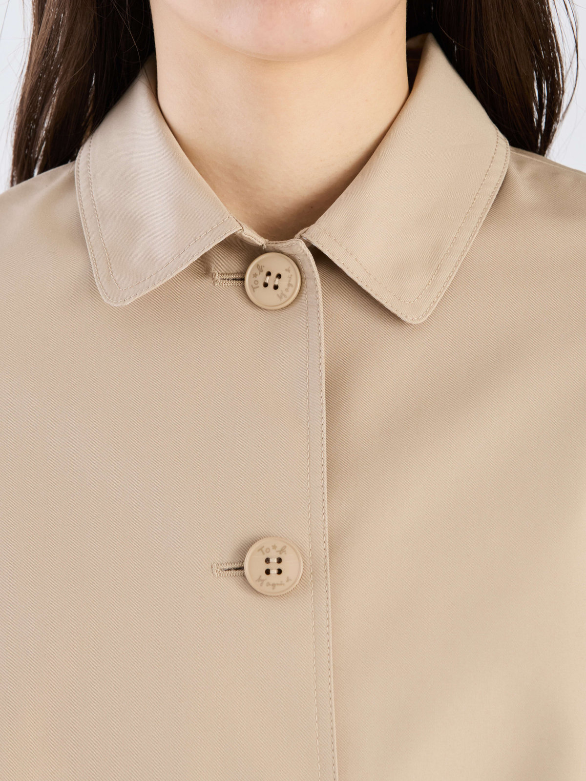 To b. by agnès b. 【Outlet】Aライン コート "Pimilico" オフホワイト