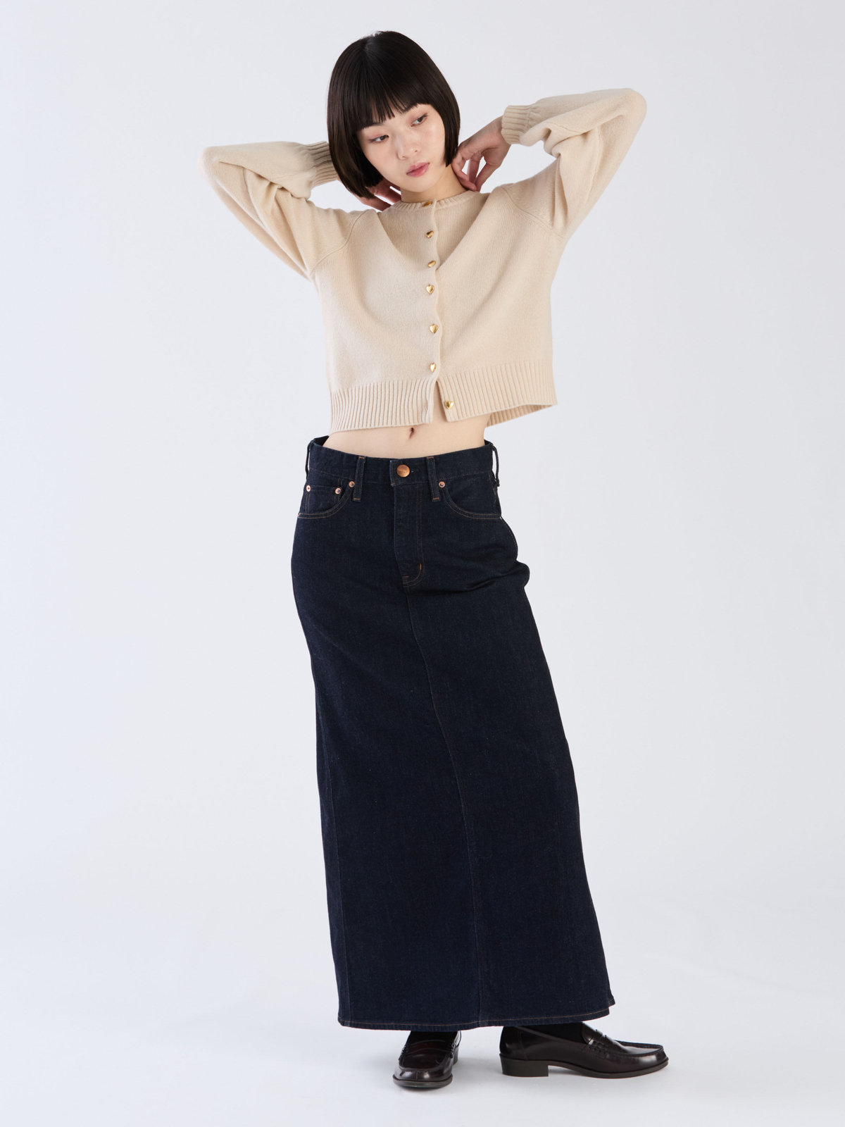 To b. by agnès b. 【Outlet】ウール ボリュームスリーブ ラブリー カーディガン ホワイト系その他