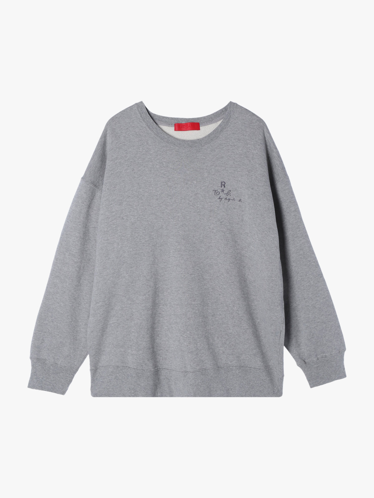 To b. by agnès b. 【Outlet】To b. by agnes b. x RED CARD TOKYO オーバーサイズスウェット グレー