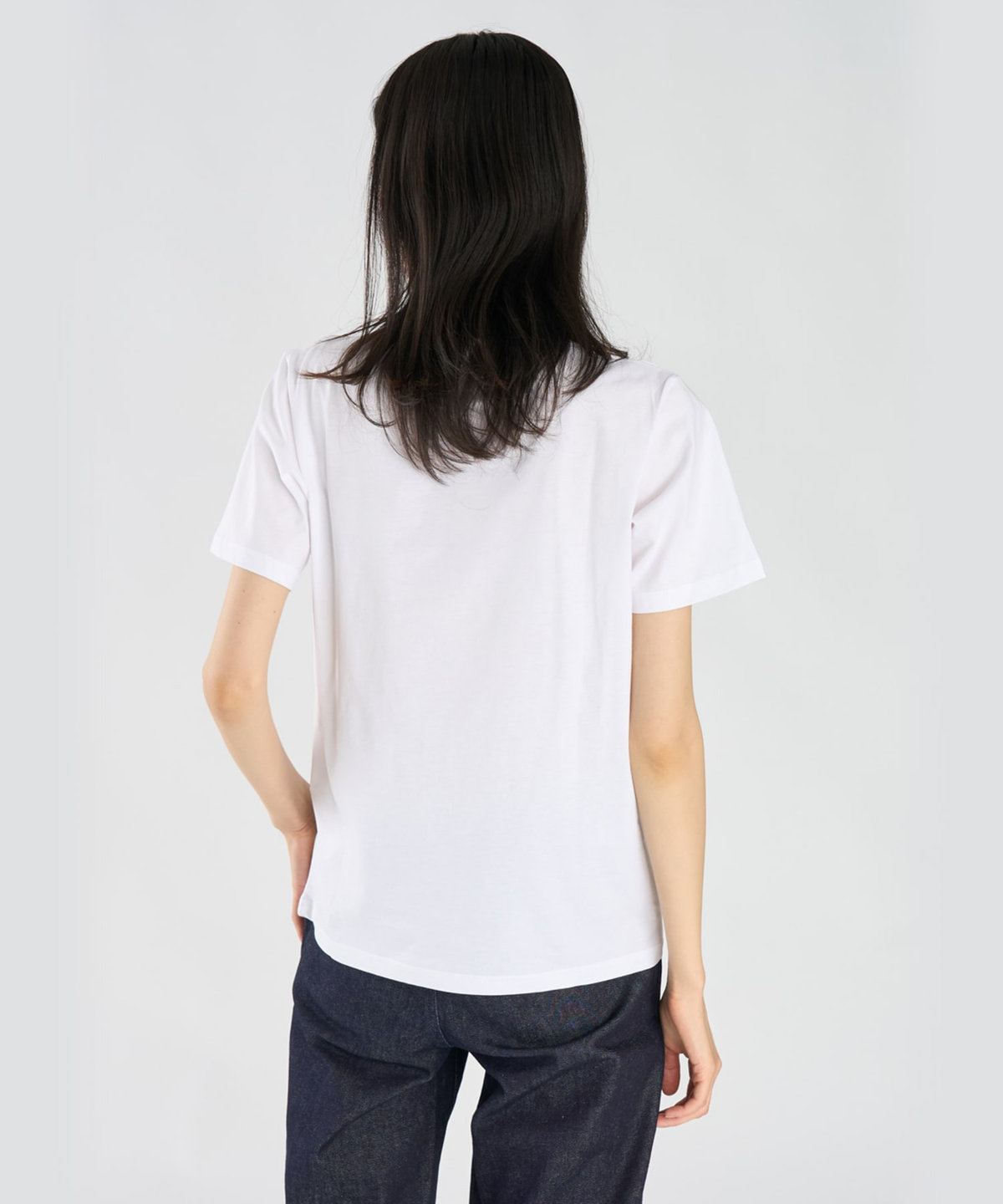 FEMME ウィメンズ 【by R 限定品】agnes b. プリント コットン 半袖 Tシャツ "un coeur d'or !!" ホワイト