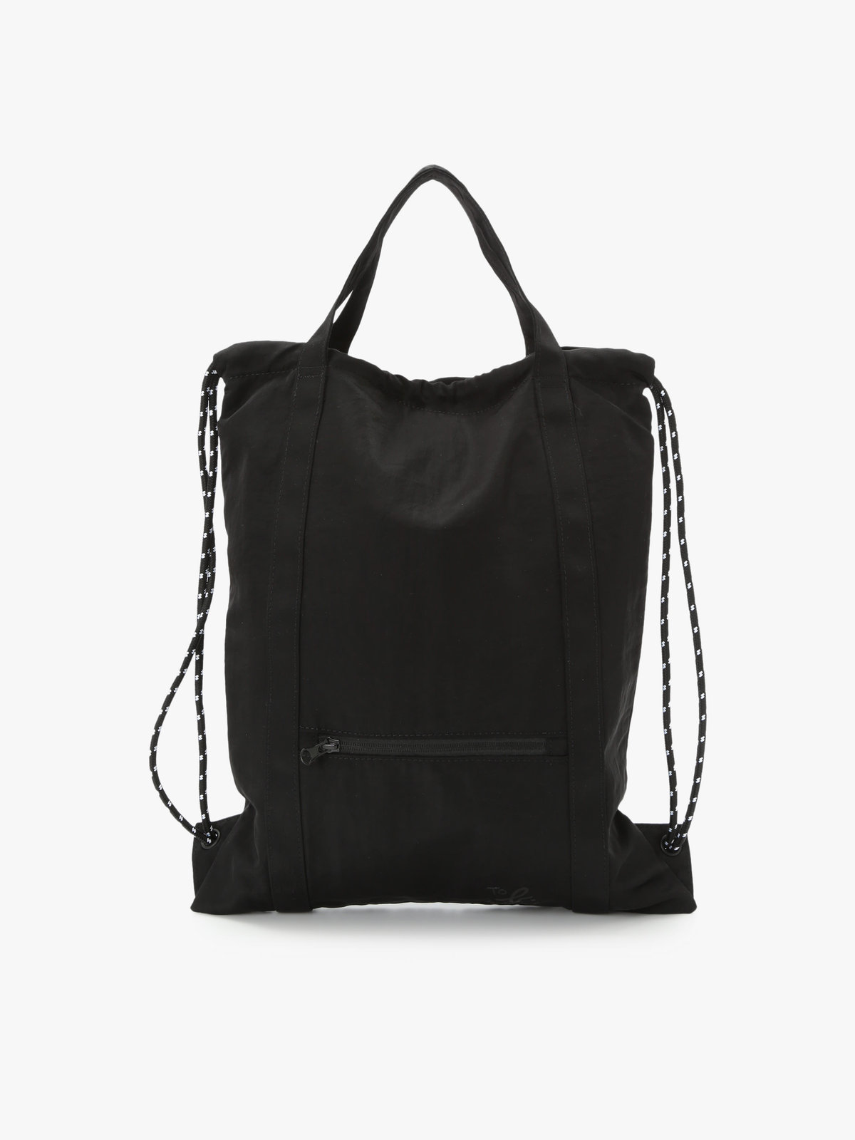 To b. by agnès b. 【Outlet】ナイロン 2WAYバッグ ブラック