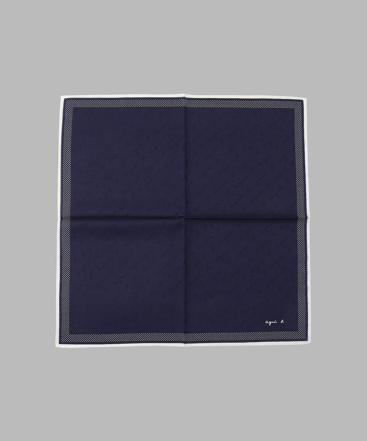 FEMME ウィメンズ ロゴ ジャカード ハンカチ ブルー系その他