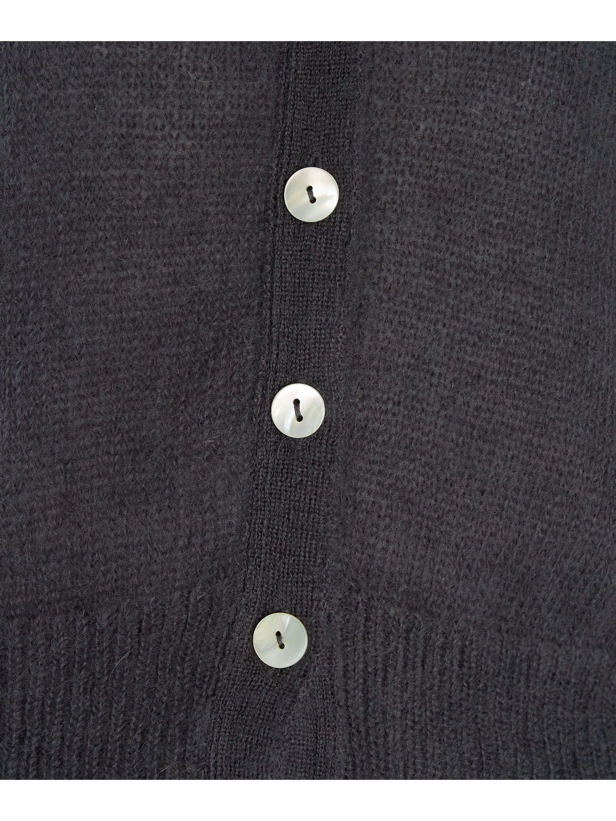 FEMME ウィメンズ 【Outlet】モヘヤ 長袖 Vネック カーディガン "Mae" グレー