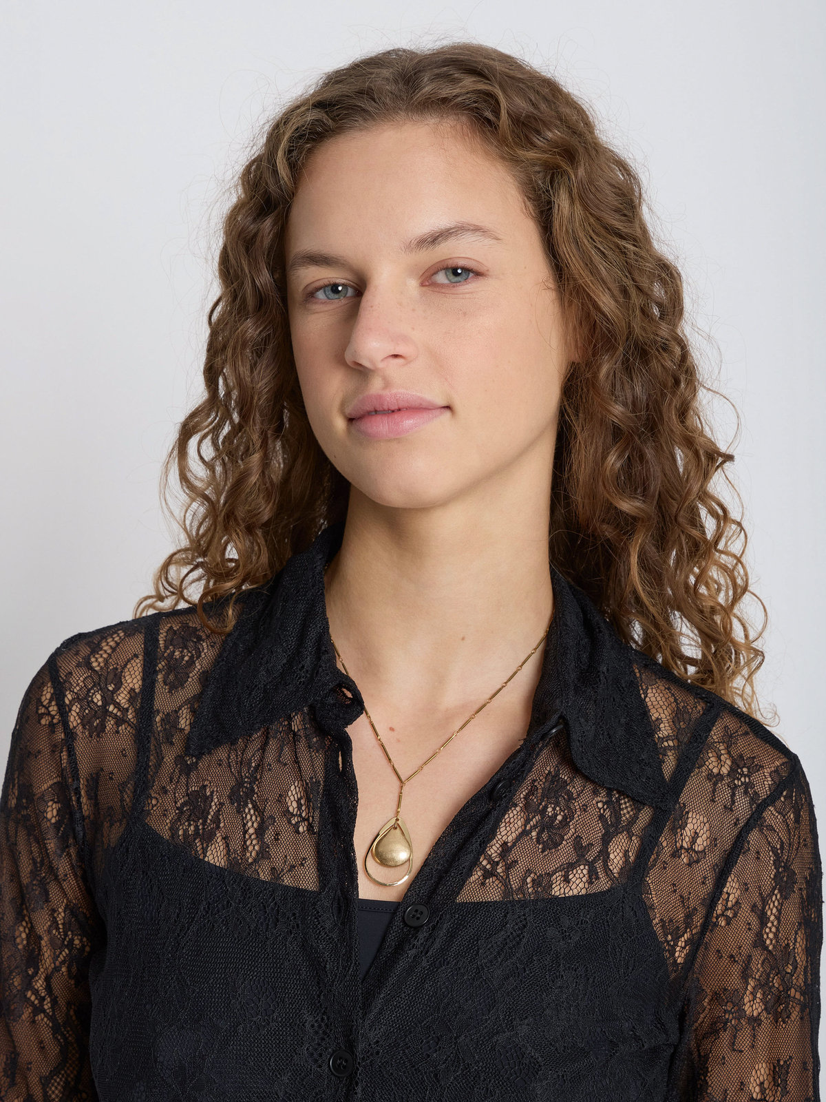 FEMME ウィメンズ ティアドロップ ネックレス ”Molly” ゴールド