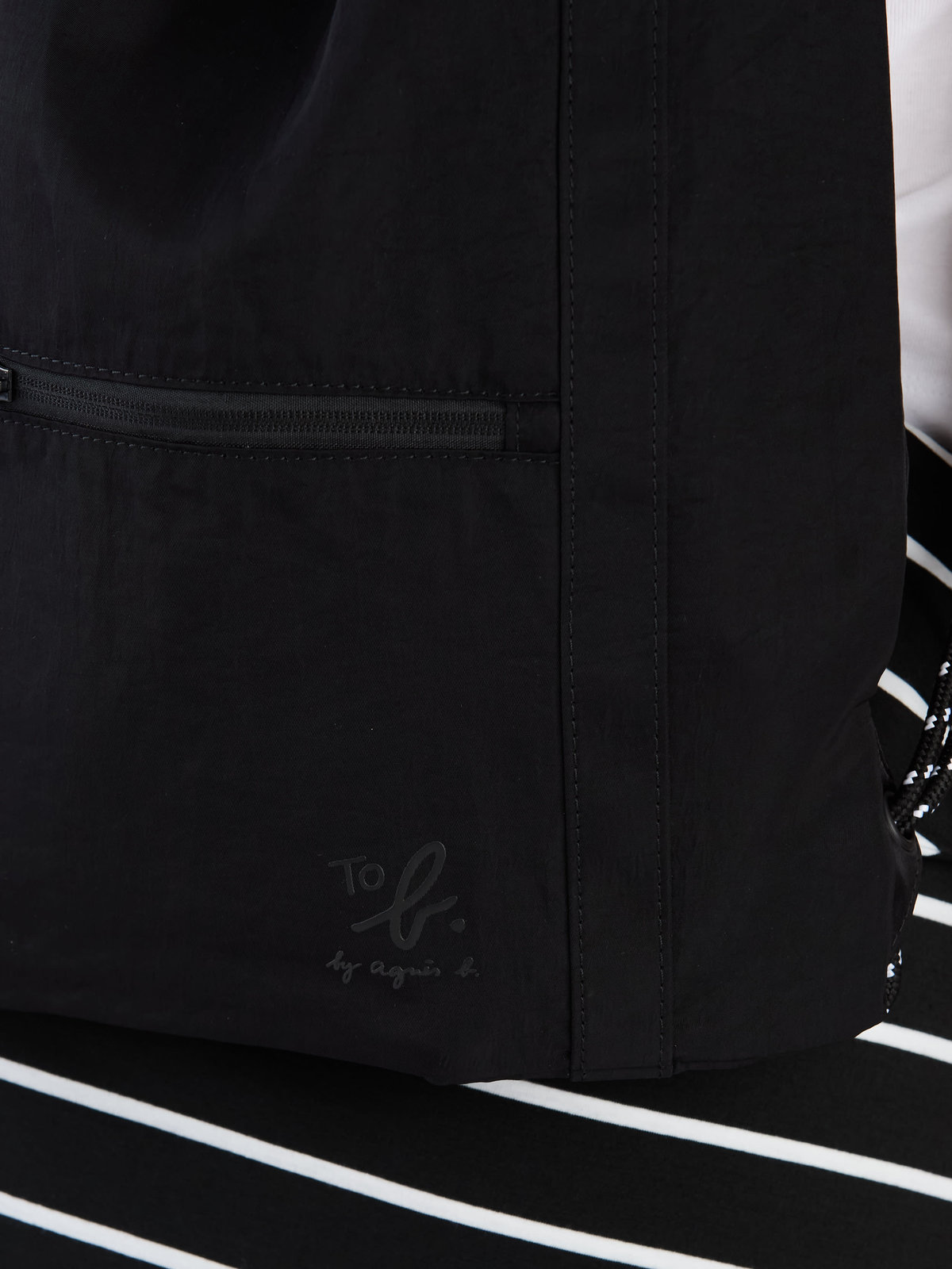 To b. by agnès b. 【Outlet】ナイロン 2WAYバッグ ブラック