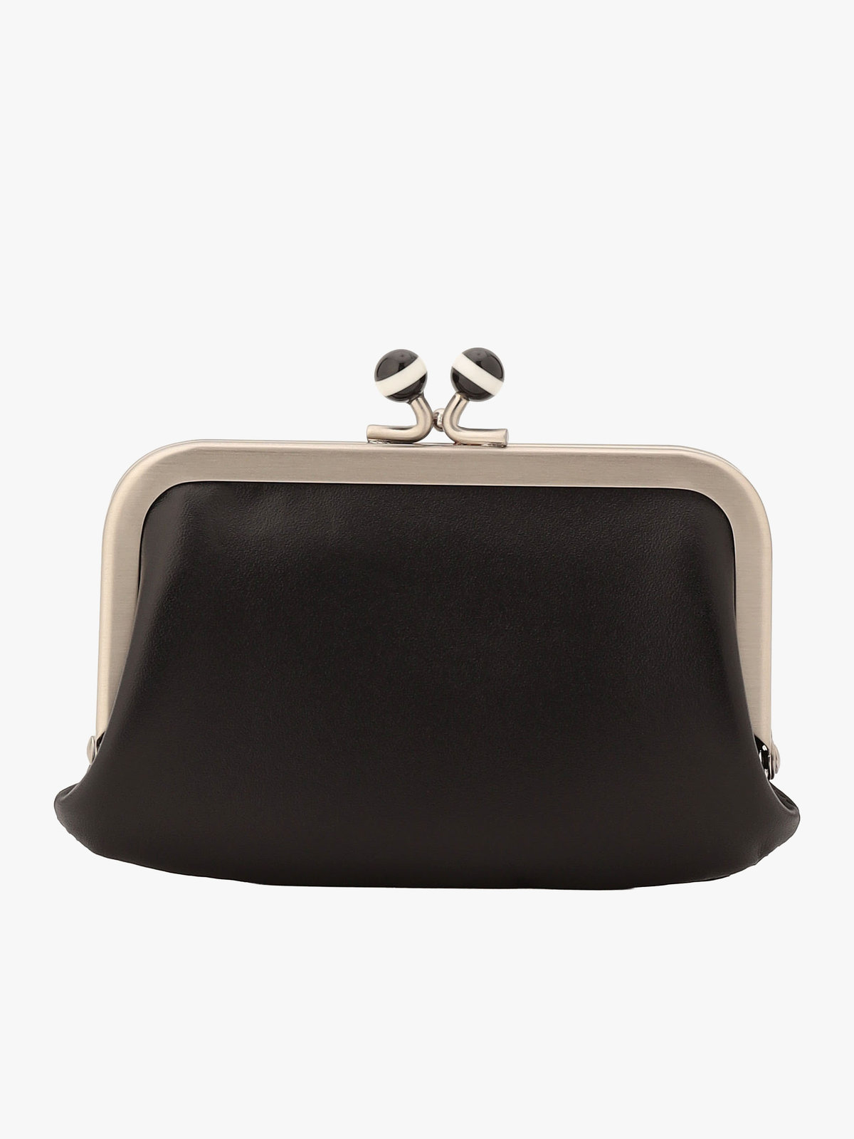 VOYAGE ウィメンズ バッグ＆ウォレット  レザー がま口 コインケース "Irene" PAW07-04 ブラック