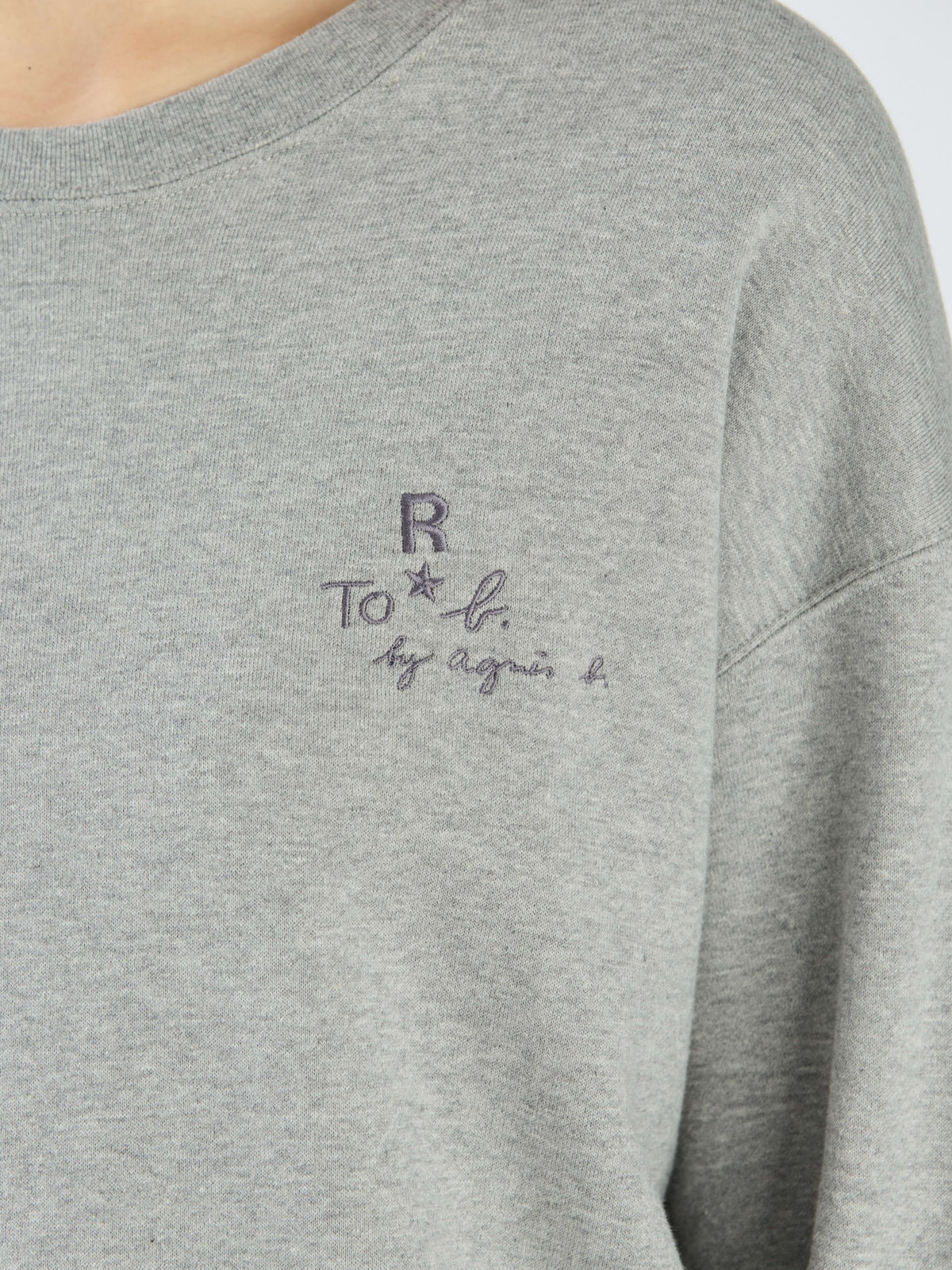 To b. by agnès b. 【Outlet】To b. by agnes b. x RED CARD TOKYO オーバーサイズスウェット グレー