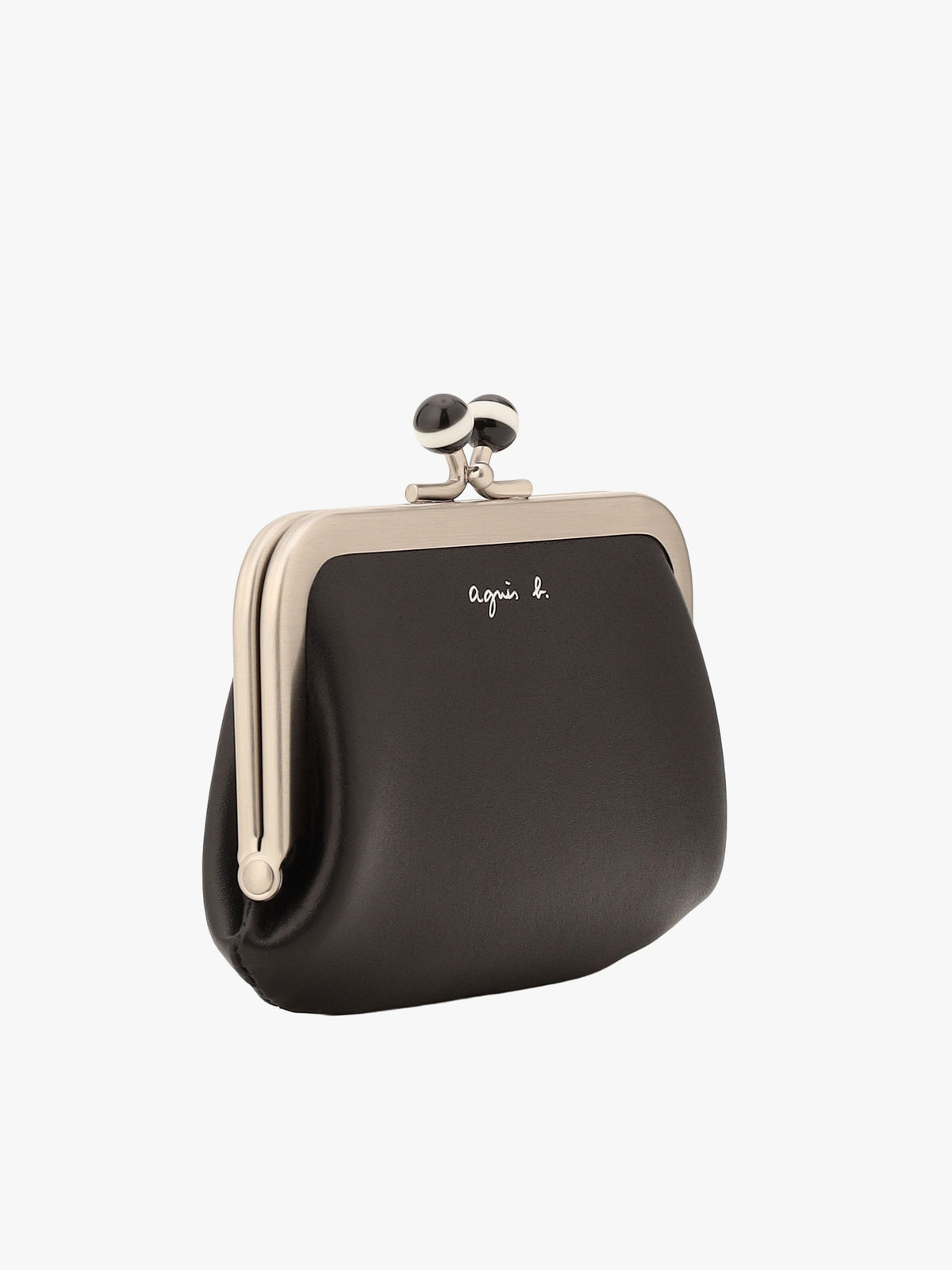 VOYAGE ウィメンズ バッグ＆ウォレット  レザー がま口 コインケース "Irene" PAW07-04 ブラック