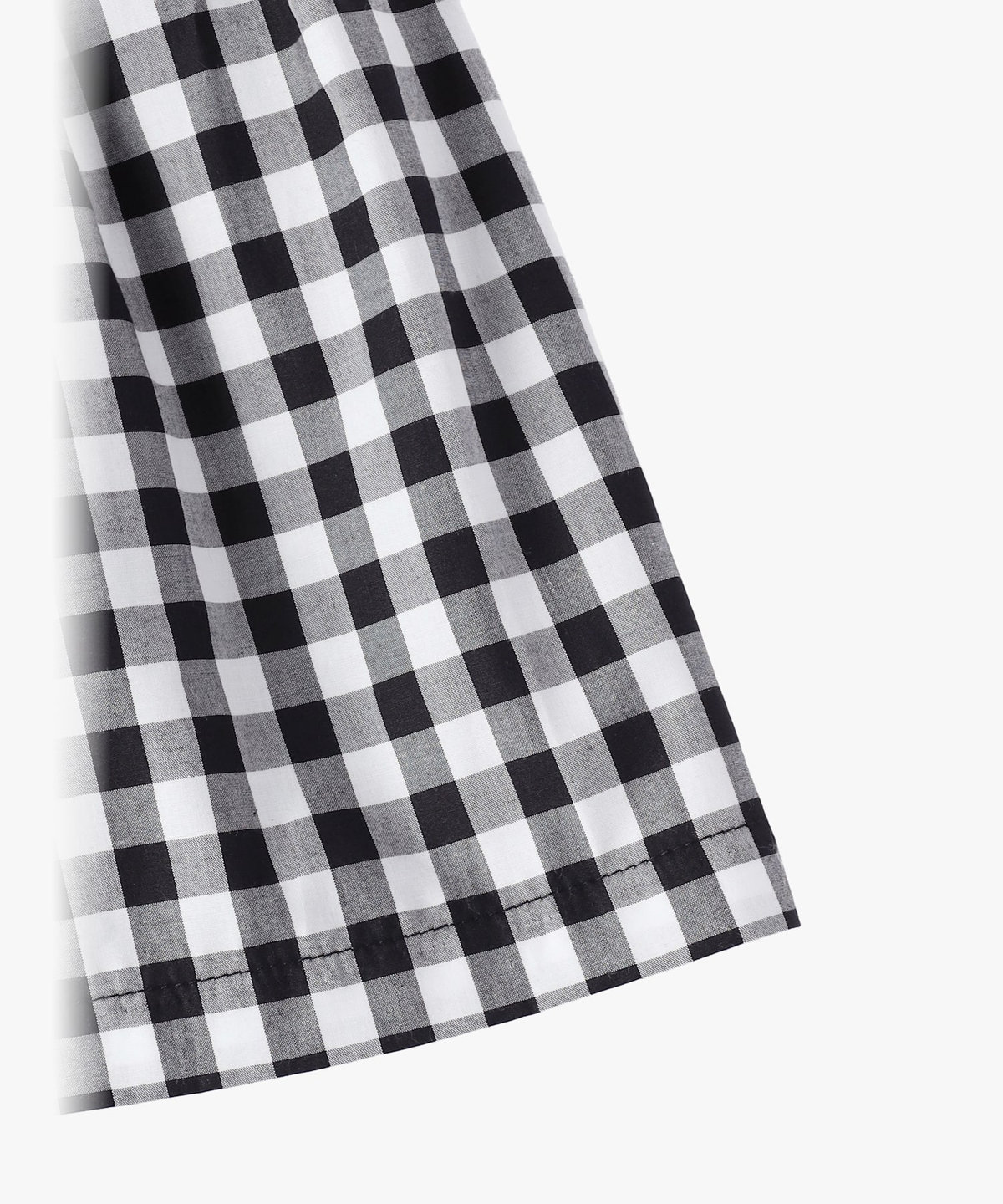 ENFANT ベビー ベビー ギンガムチェック ノースリーブ ドッキング ワンピース ブラック