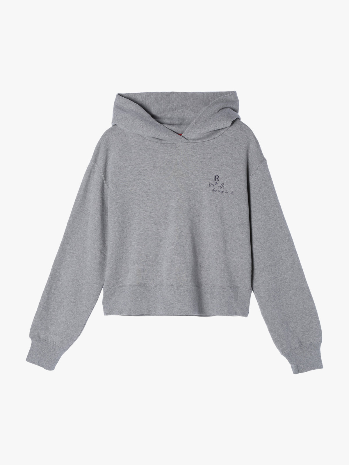To b. by agnès b. 【Outlet】To b. by agnes b. x RED CARD TOKYO クロップドフーディスウェット グレー
