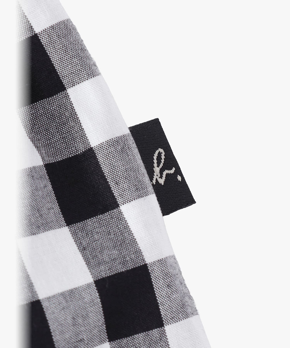 ENFANT ベビー ベビー ギンガムチェック ノースリーブ ドッキング ワンピース ブラック