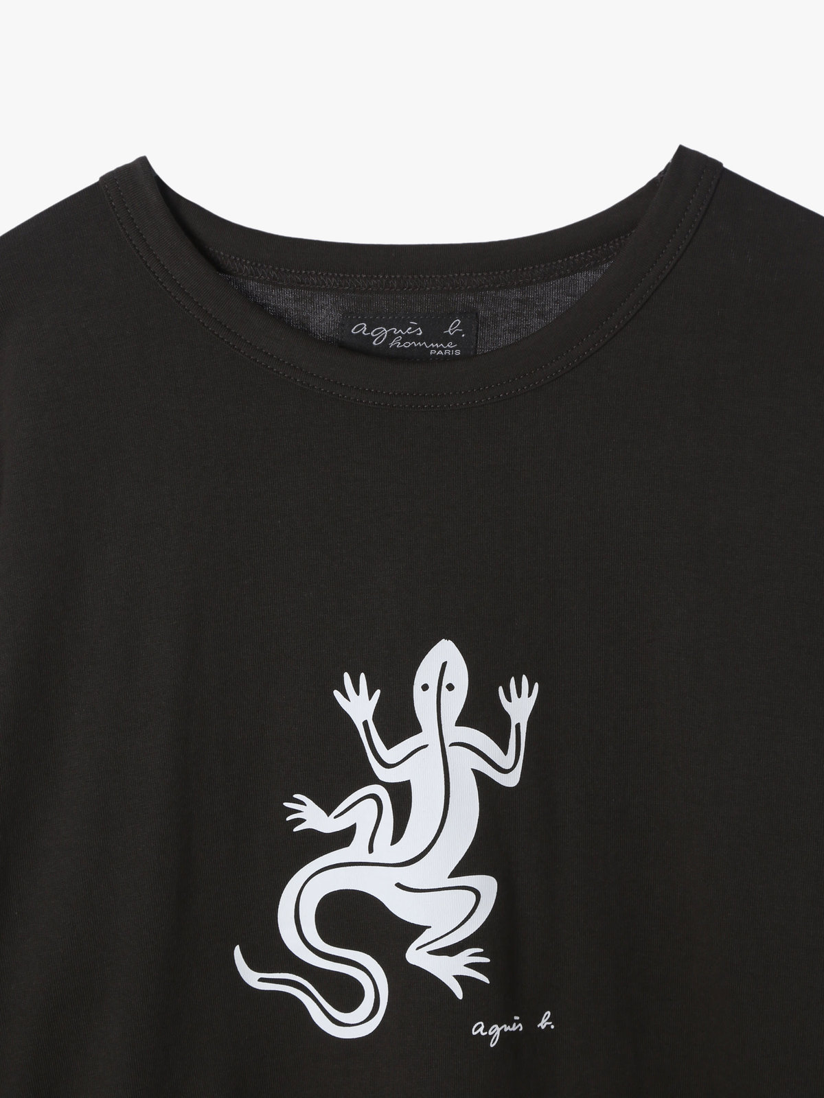 HOMME メンズ メンズ アイコニック プリント 長袖 Tシャツ ”Lezard” ブラウン系その他