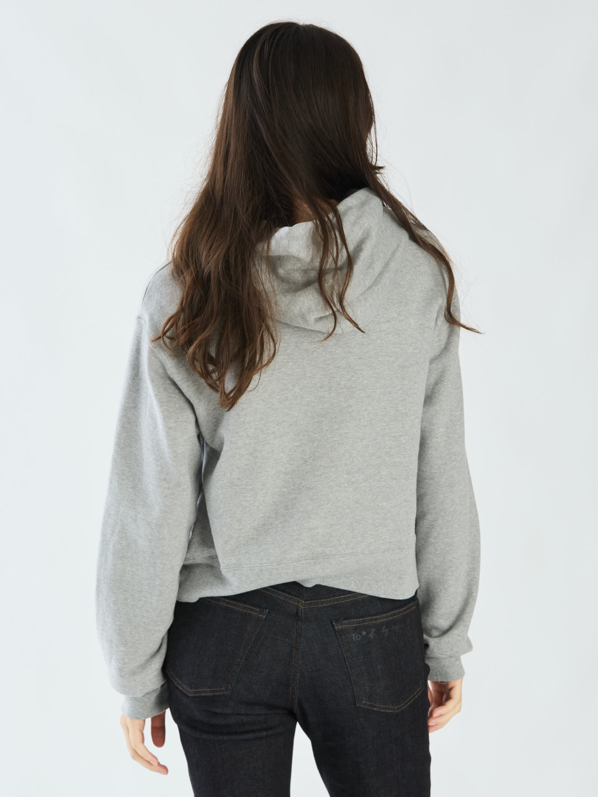 To b. by agnès b. 【Outlet】To b. by agnes b. x RED CARD TOKYO クロップドフーディスウェット グレー