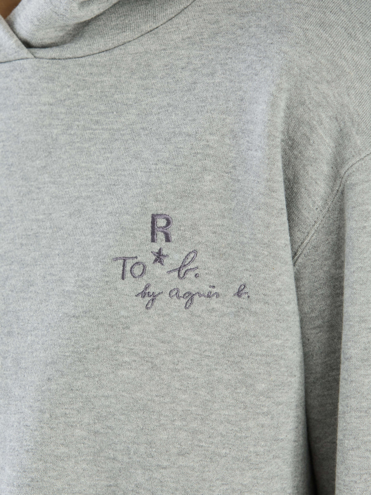To b. by agnès b. 【Outlet】To b. by agnes b. x RED CARD TOKYO クロップドフーディスウェット グレー