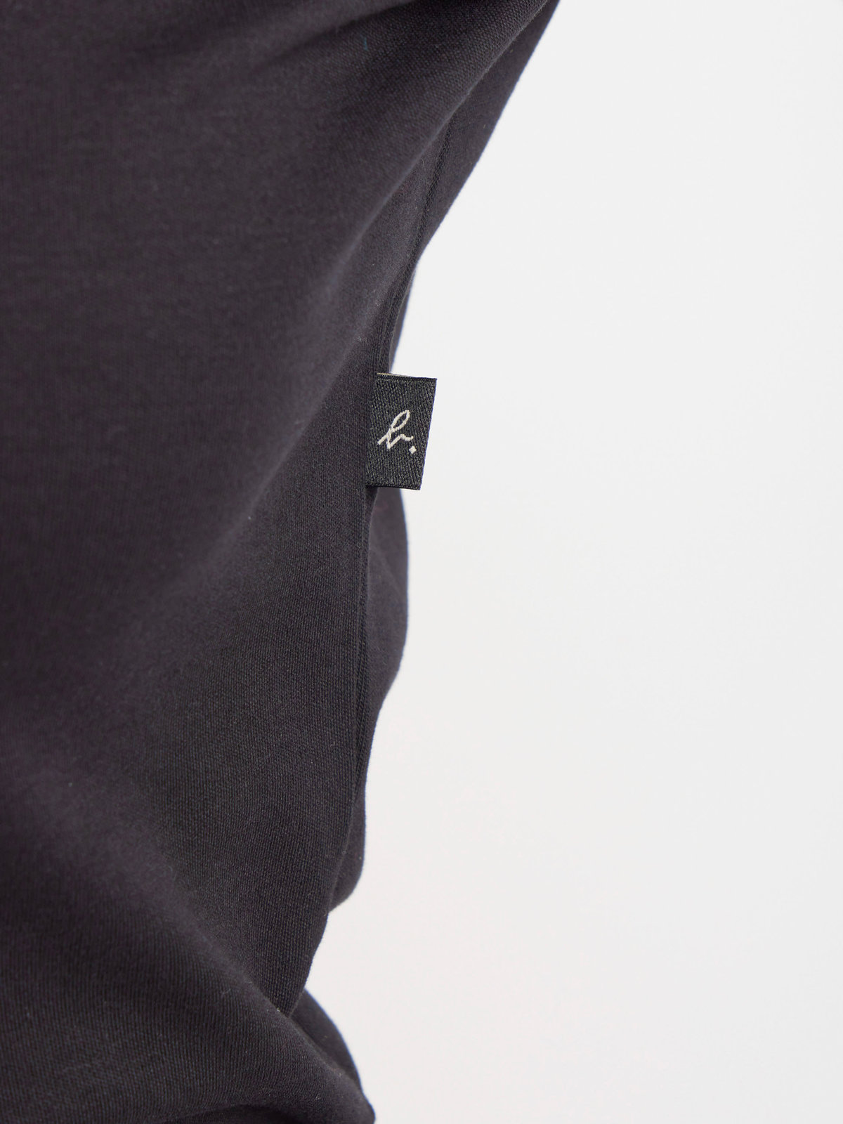 FEMME ウィメンズ 【Outlet】バイカラー コットン 長袖 Tシャツ "Evening" ブラック