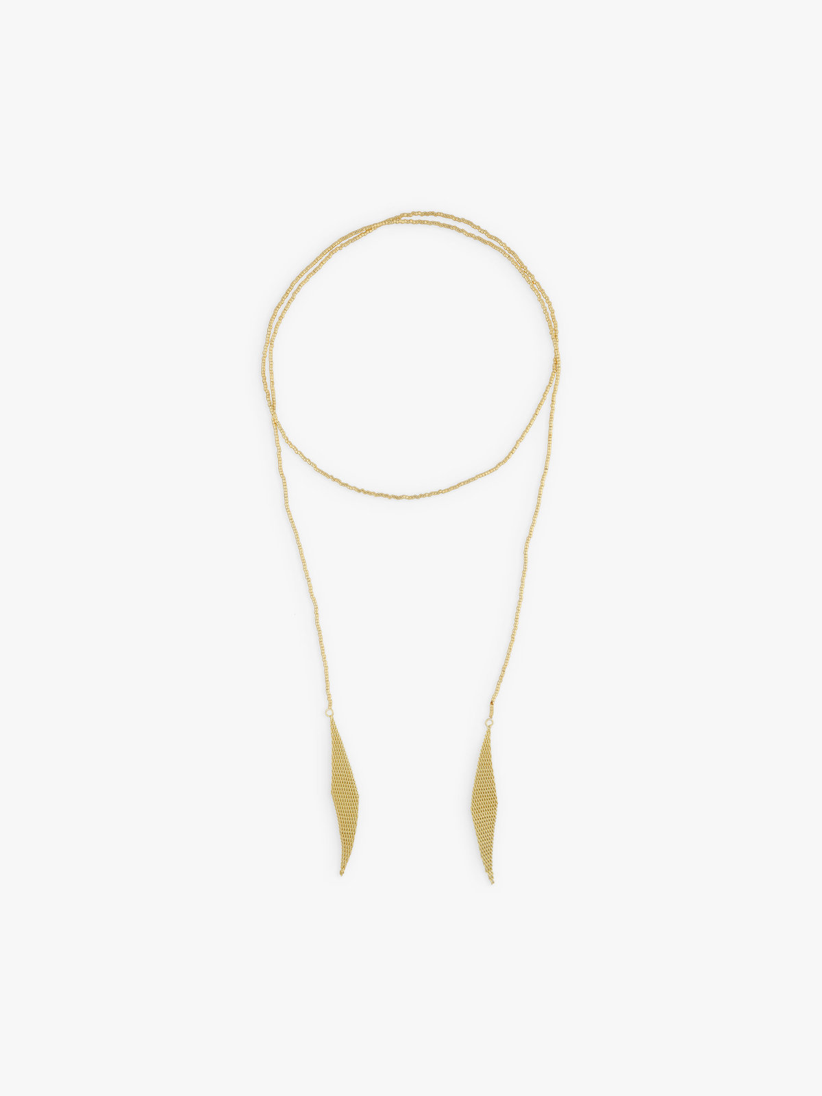 FEMME ウィメンズ ガラスビーズ ネックレス ”Laure” ゴールド