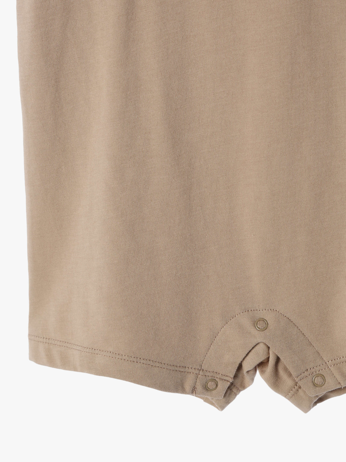 ENFANT ベビー ベビー "b."ロゴ刺繍 コットン サロペット ブラウン