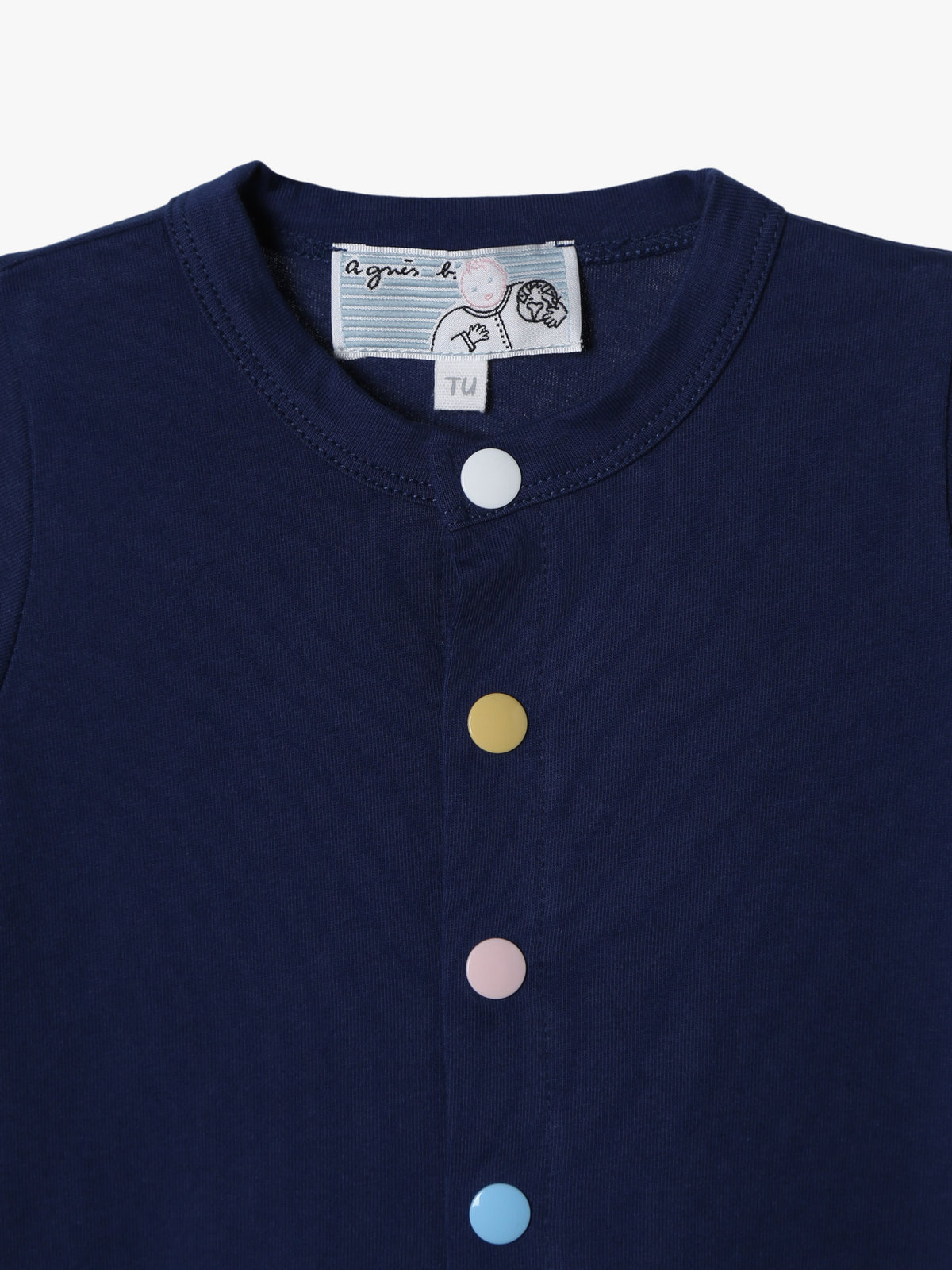 ENFANT ベビー ベビー マルチカラー コットン 長袖 ロンパース ”Hoshi” ネイビー