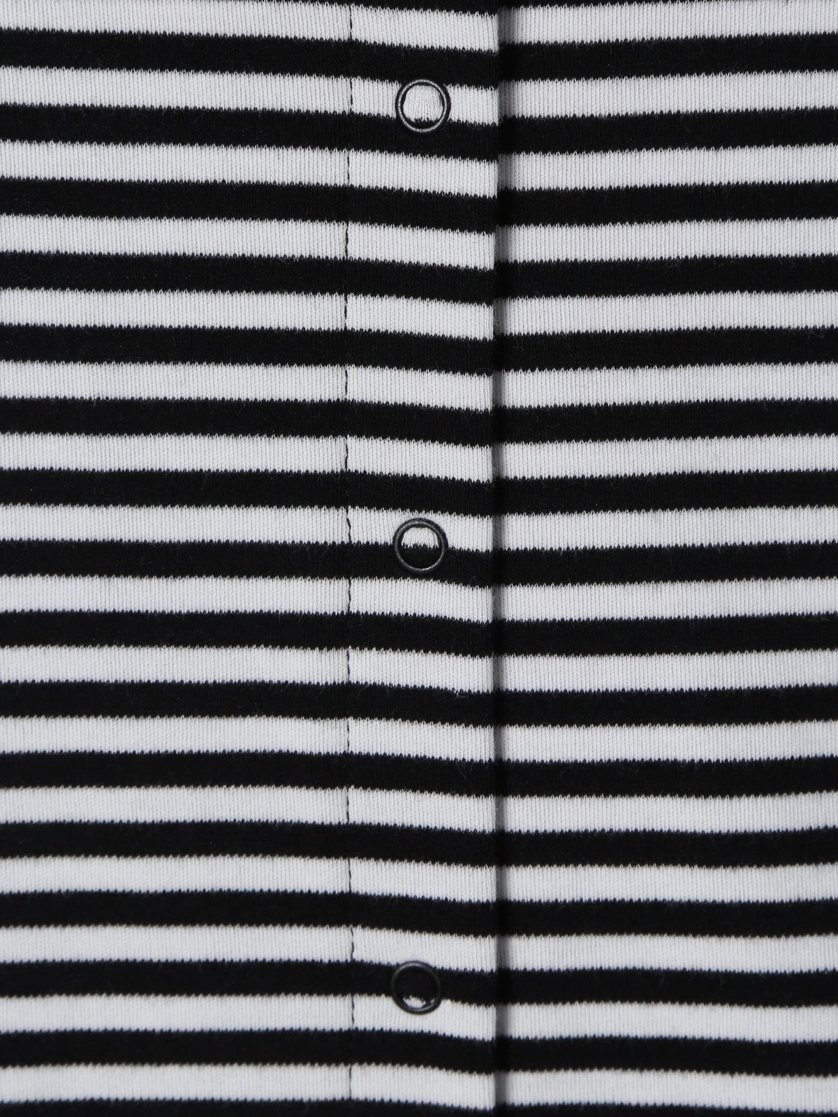 ENFANT ベビー ベビー 細ボーダー コットン 半袖 コンビネゾン ブラック