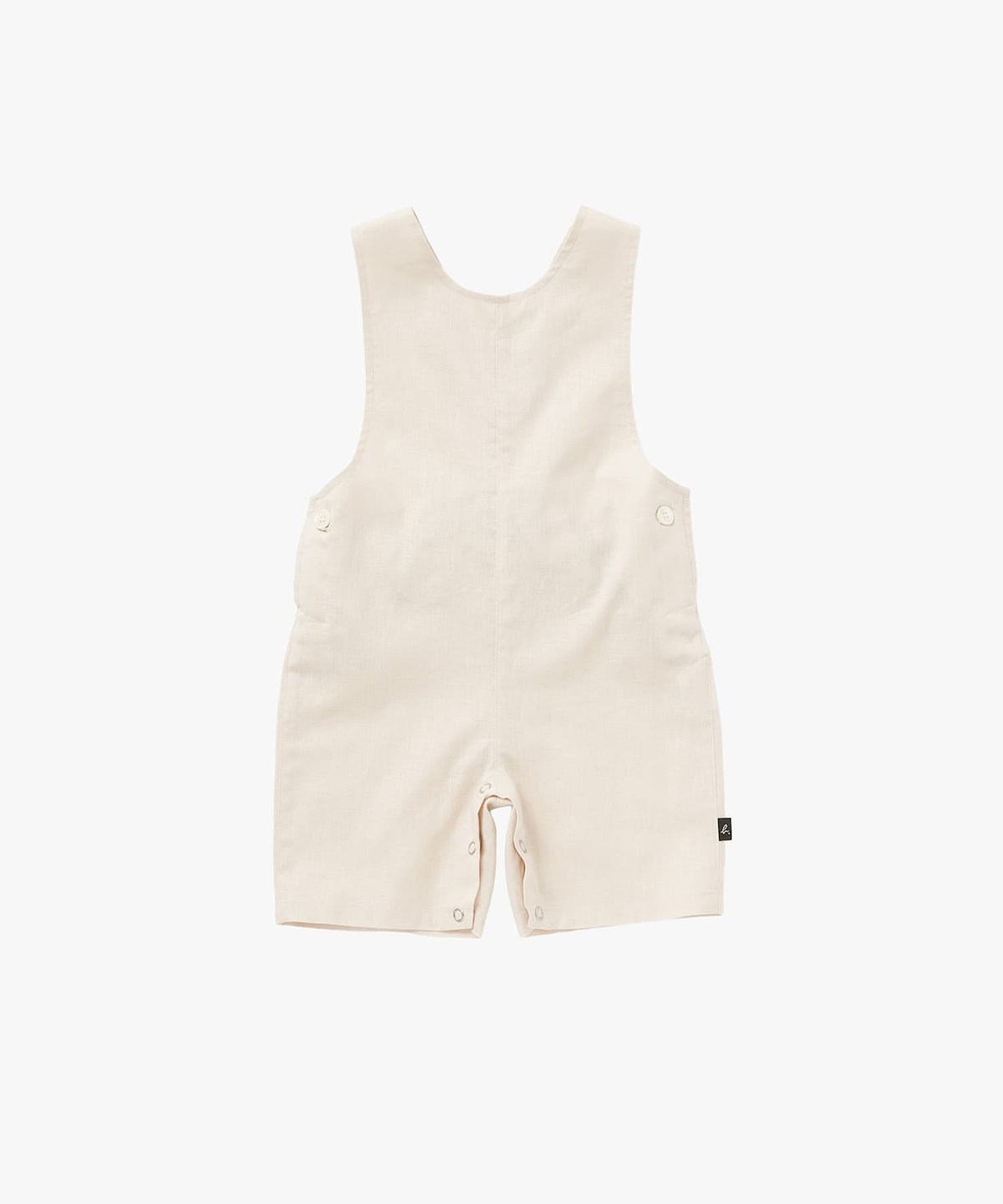 ENFANT ベビー ベビー コットンリネン ノースリーブ サロペット ベージュ系その他