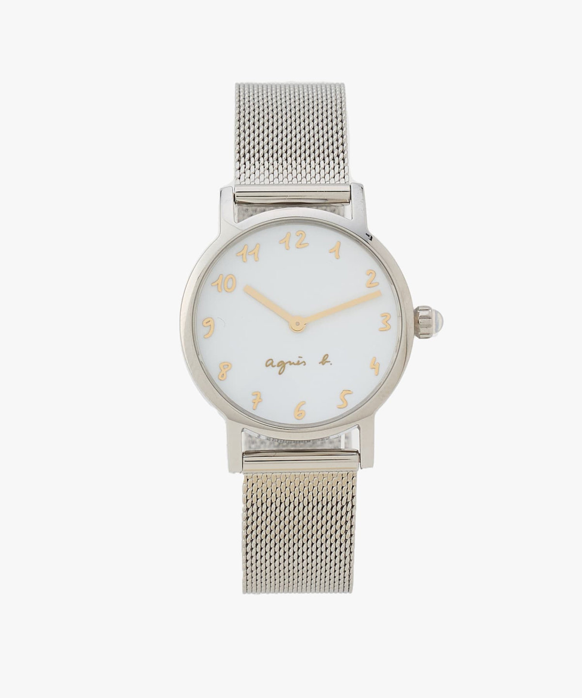 FEMME ウィメンズ シルバー ステンレス ラウンド ウォッチ "Marcello" シルバー