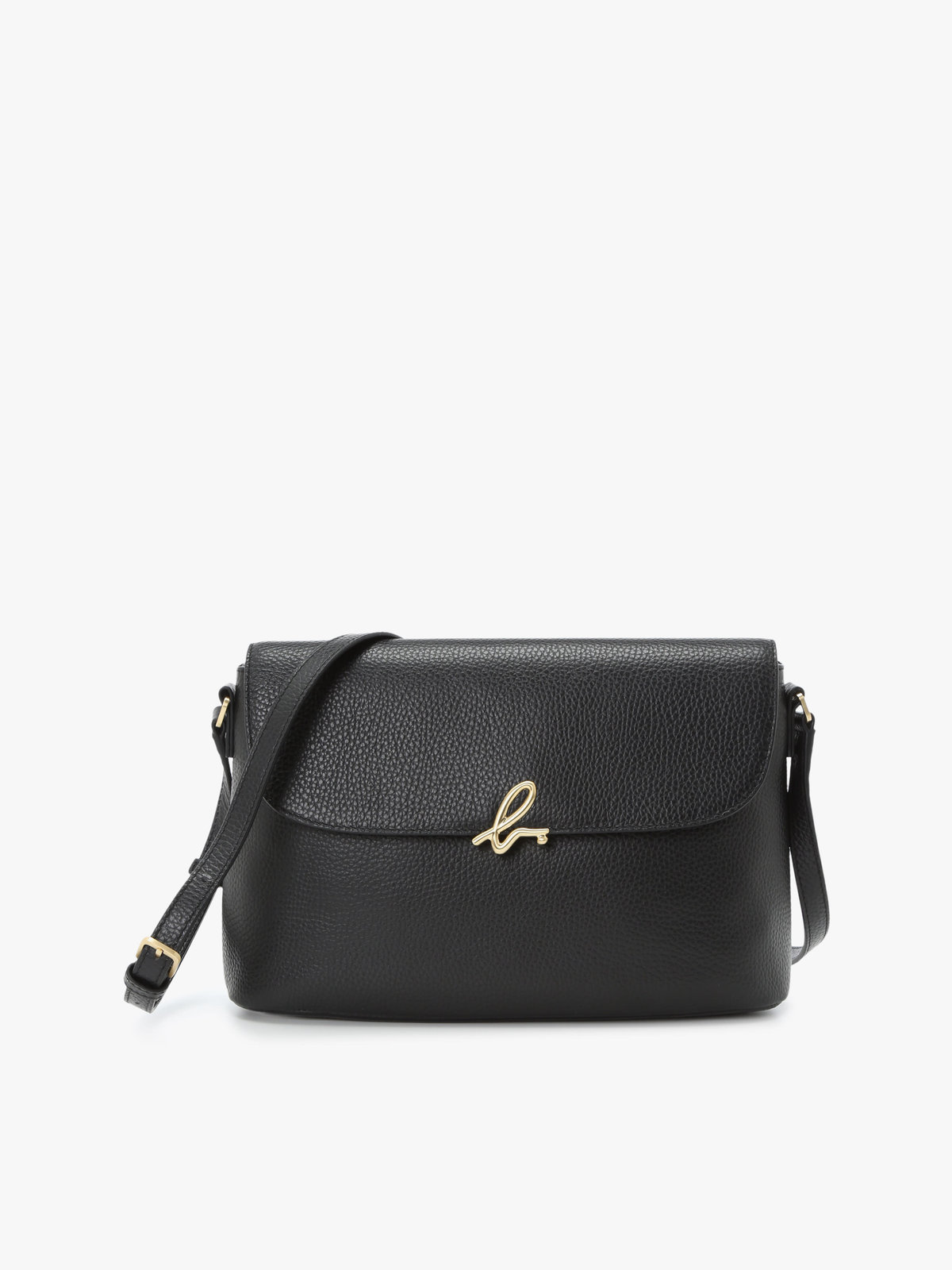 VOYAGE ウィメンズ バッグ＆ウォレット レザー ミディアム ショルダーバッグ "The b." ABS17-03 ブラック