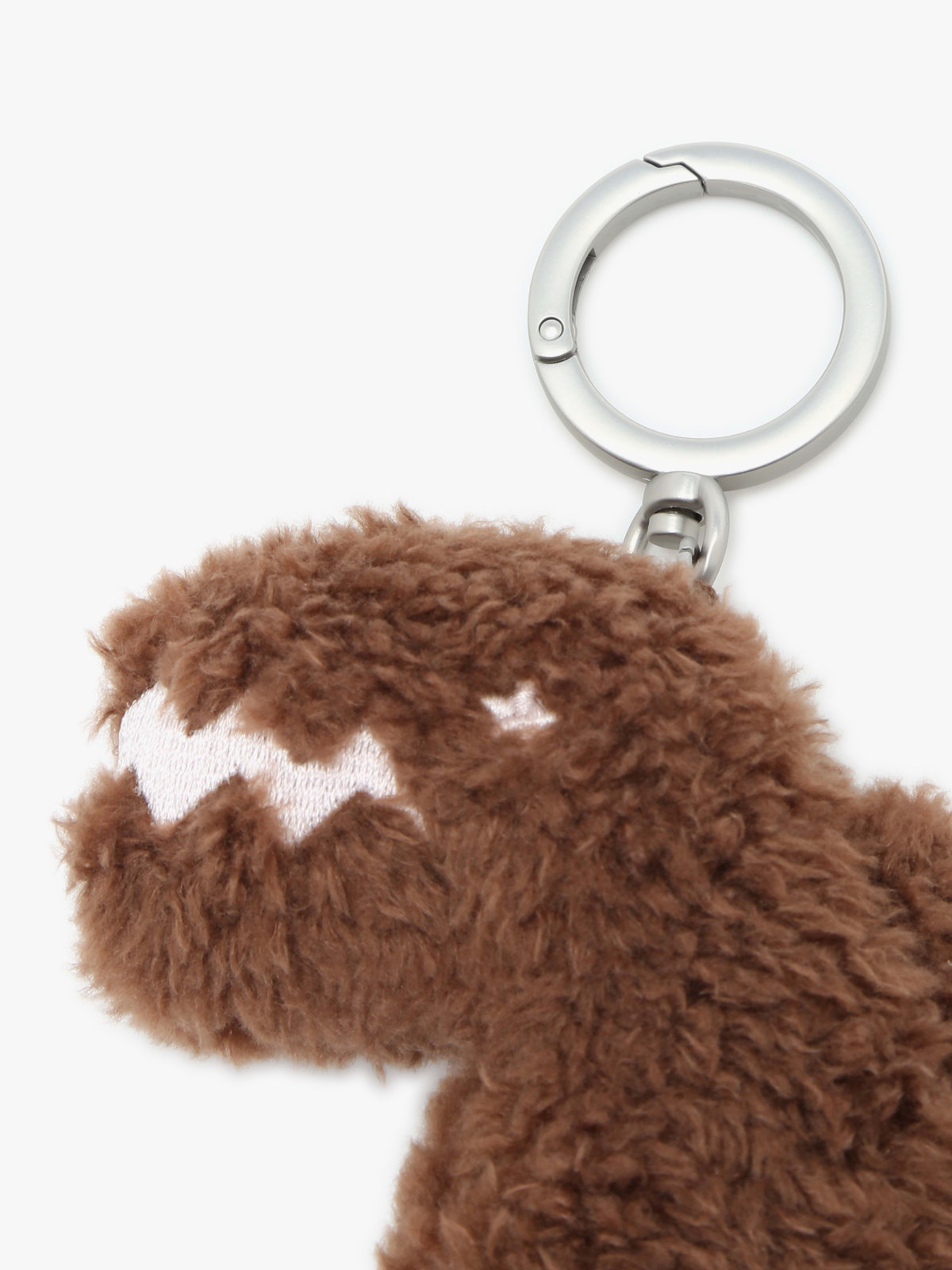 HOMME メンズ SPORT b. ディノ ファーリー キーチェーン ベージュ