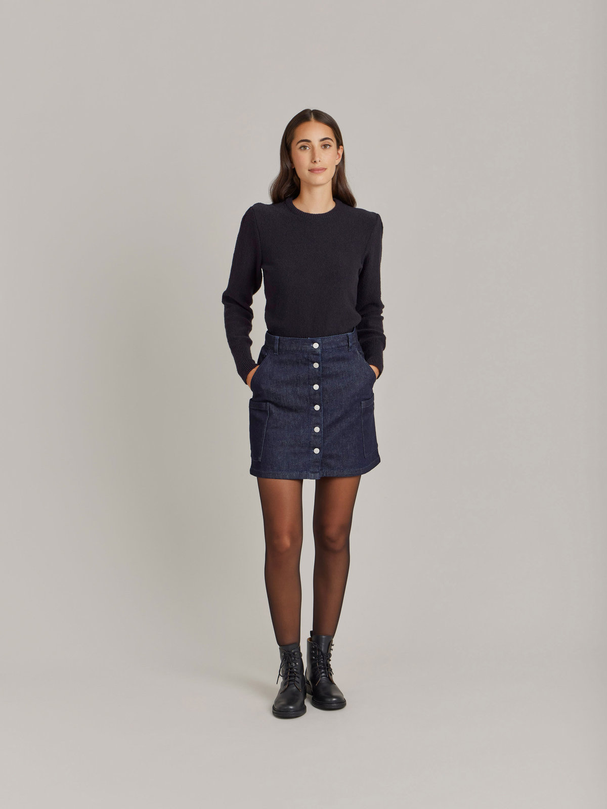 FEMME ウィメンズ 【Outlet】KA17 JUPE スカート ネイビー