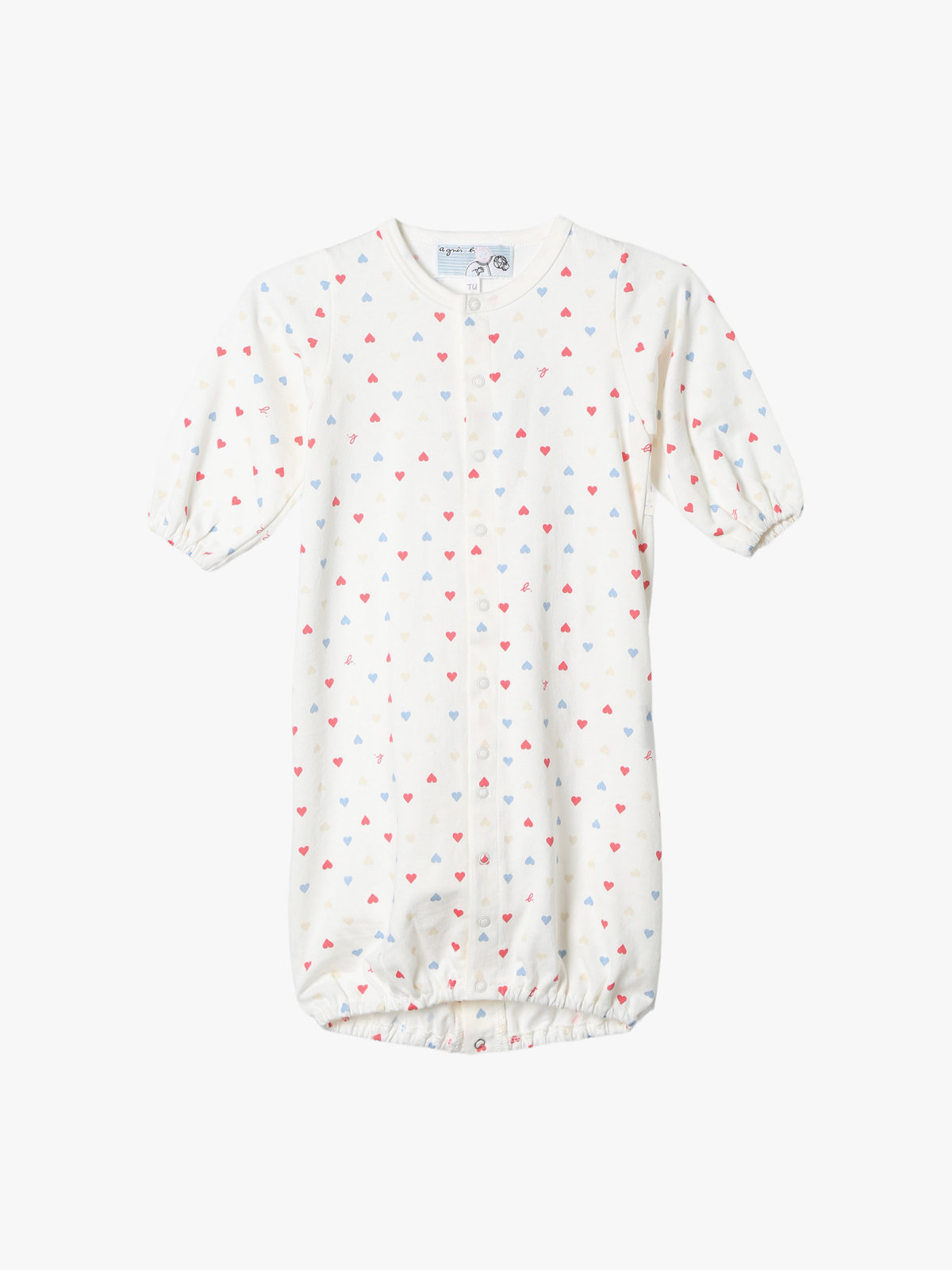 ENFANT ベビー ベビー マルチカラー コットン 長袖 ロンパース ”Hoshi” ホワイト