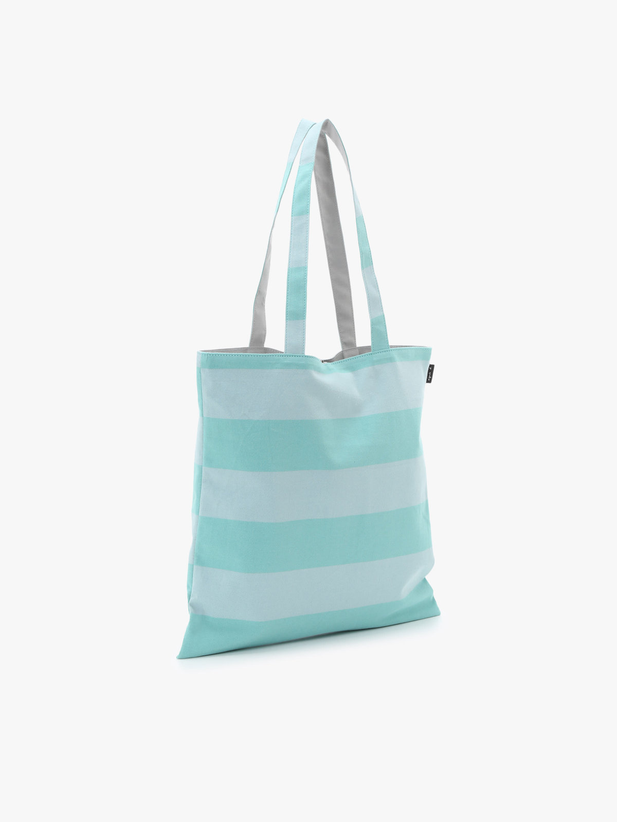 VOYAGE ウィメンズ バッグ＆ウォレット 細ボーダー コットン リバーシブル トートバッグ ZAS11-01 グリーン系その他