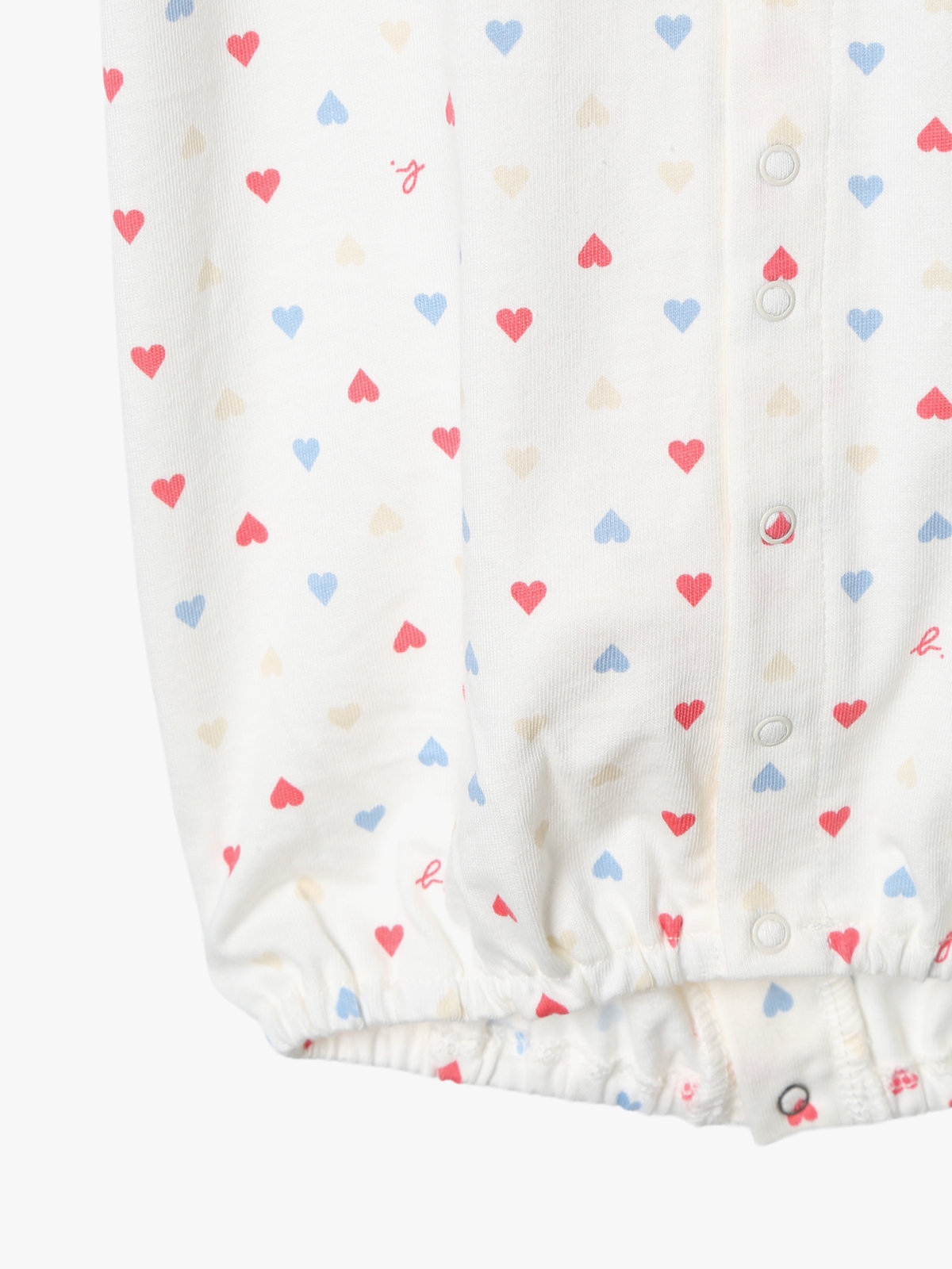 ENFANT ベビー ベビー マルチカラー コットン 長袖 ロンパース ”Hoshi” ホワイト