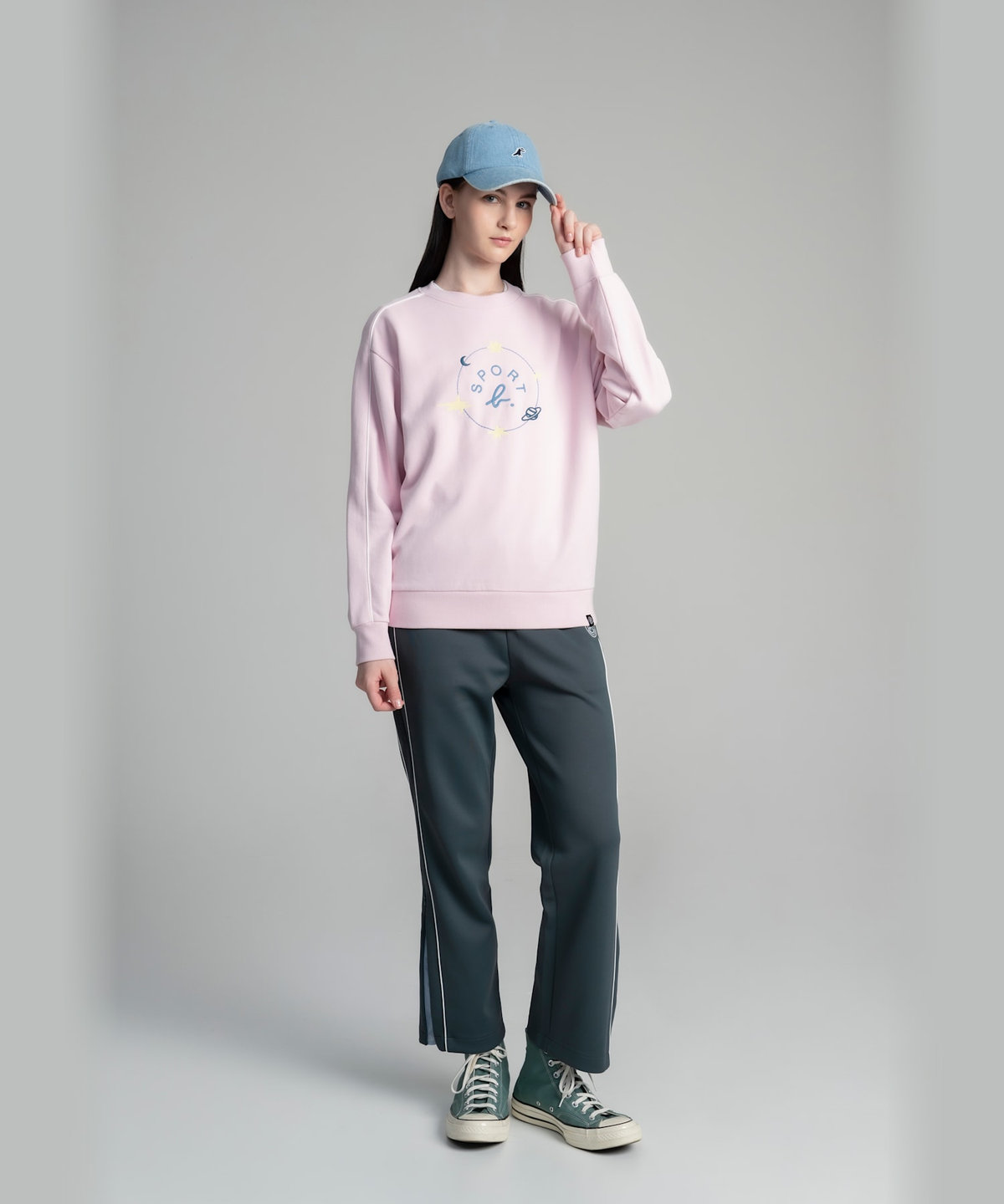 HOMME メンズ SPORT b. デニム ディノ キャップ ブルー系その他