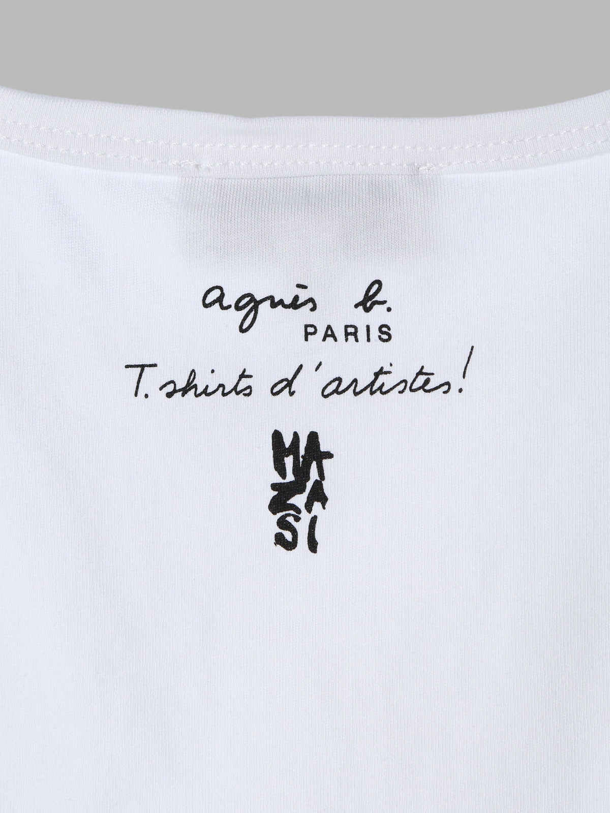 ENFANT ガールズ キッズ プリント 半袖 アーティスト Tシャツ "MAZASI" ホワイト