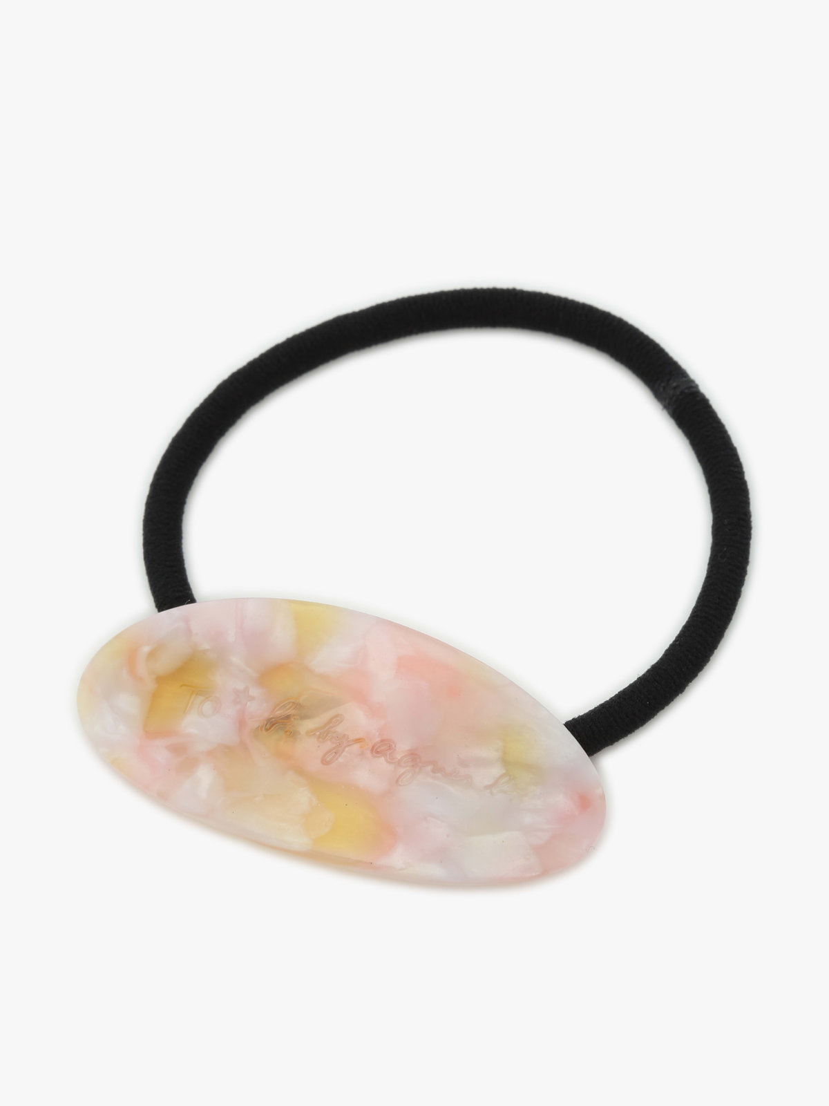 To b. by agnès b. カラー ロゴ ヘアタイ オレンジ系その他