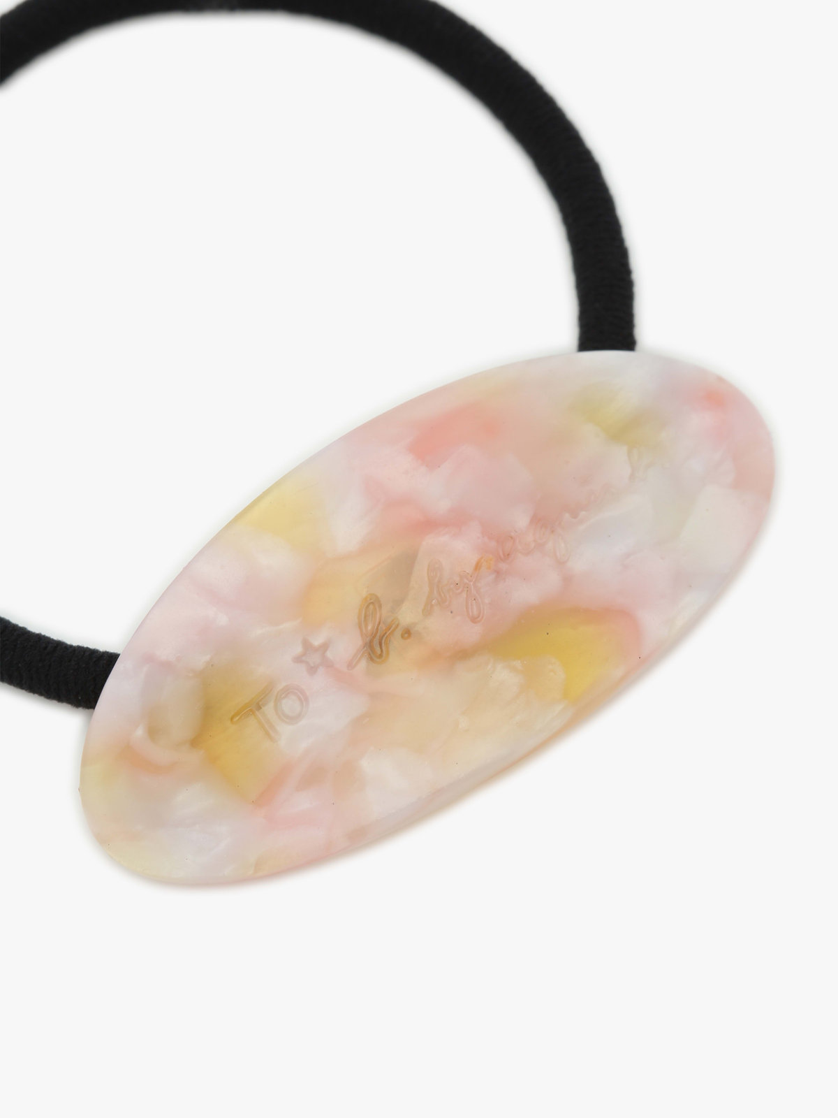 To b. by agnès b. カラー ロゴ ヘアタイ オレンジ系その他