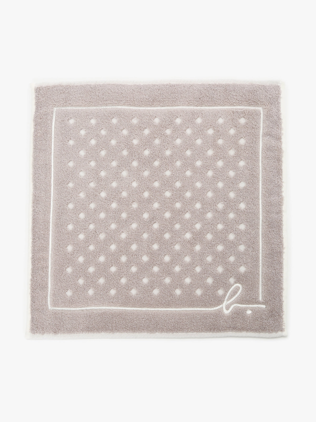 FEMME ウィメンズ KD40 SERVIETTE ドット＋LINE B ハンドタオル グレー