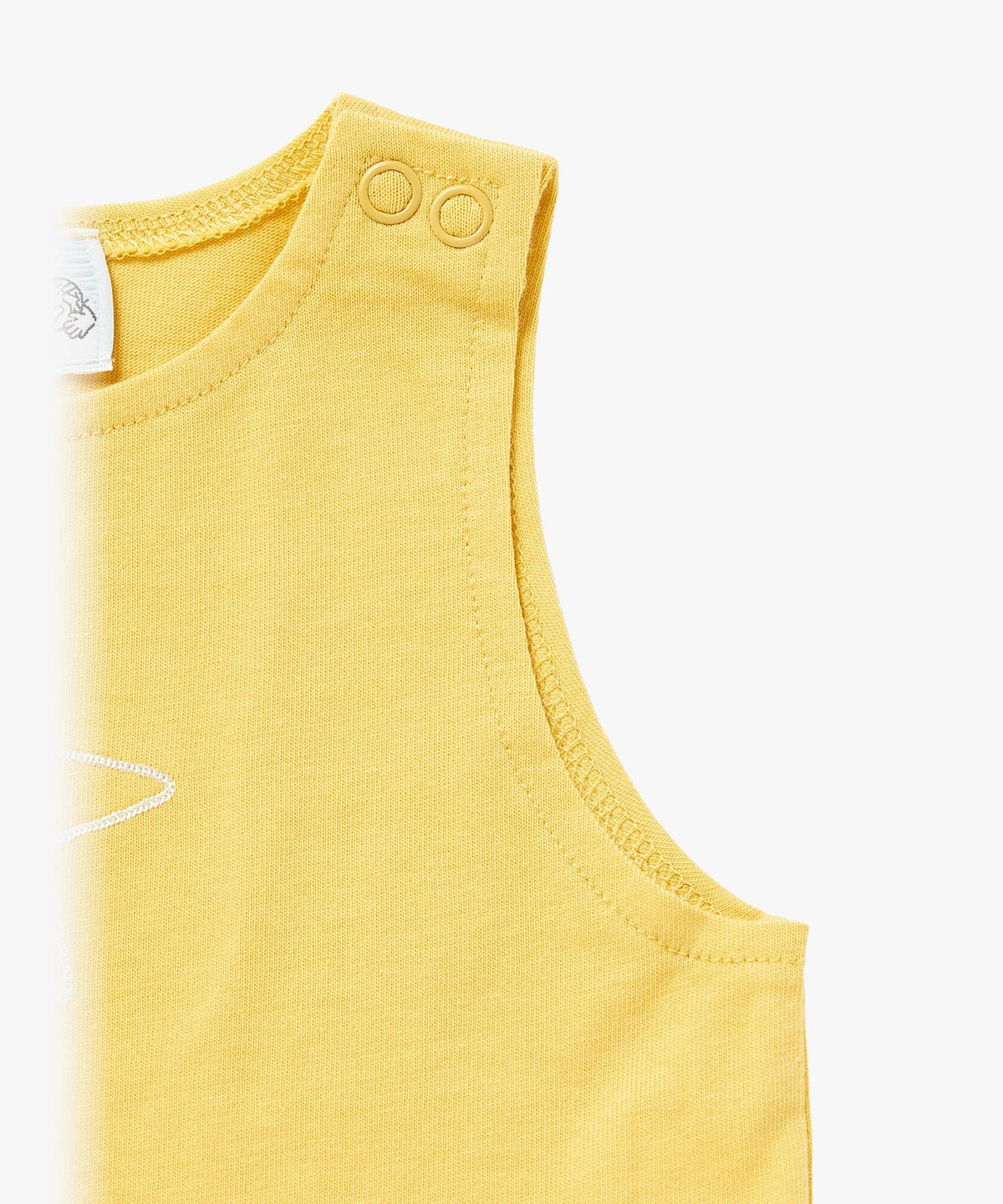 ENFANT ベビー ベビー "b." ロゴ スター コットン ノースリーブ サロペット "Missia" イエロー