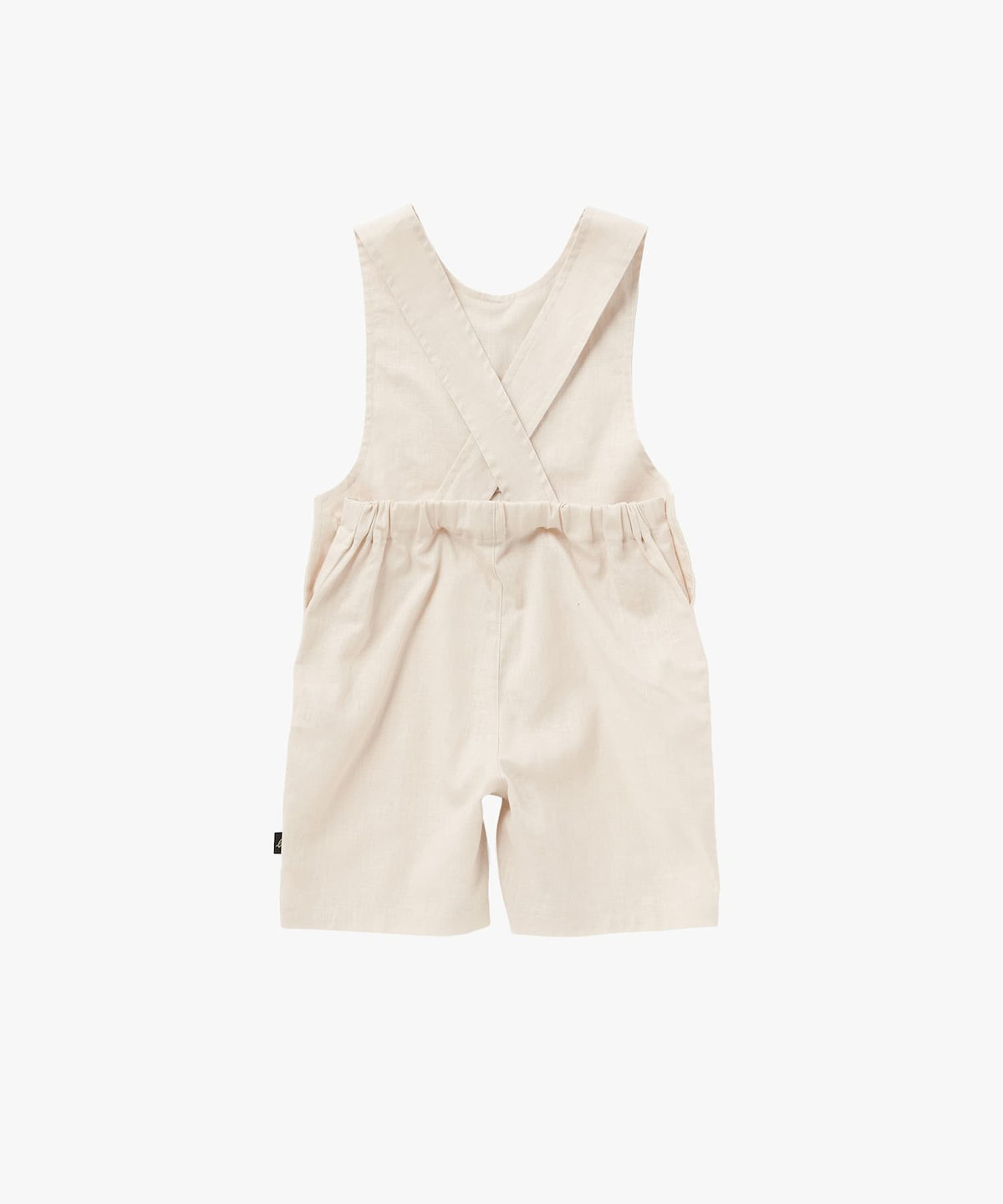 ENFANT ベビー ベビー コットンリネン ノースリーブ サロペット ベージュ系その他