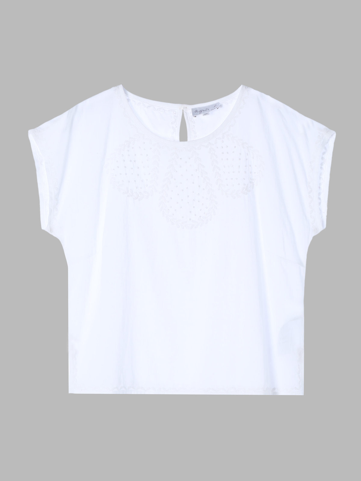 FEMME ウィメンズ 【Outlet】AM56 HAUT ノーカラーブラウス ホワイト