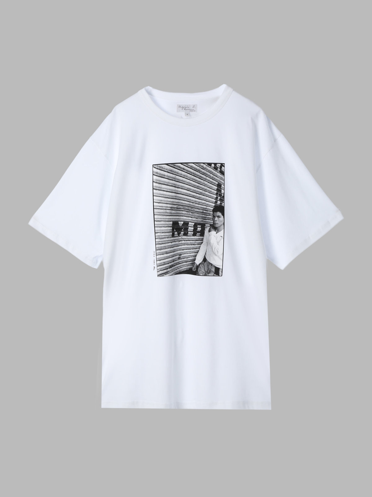 HOMME メンズ メンズ Tシャツ ホワイト