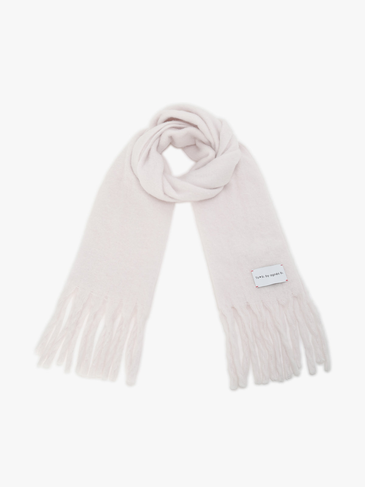 To b. by agnès b. カラー マフラー ホワイト