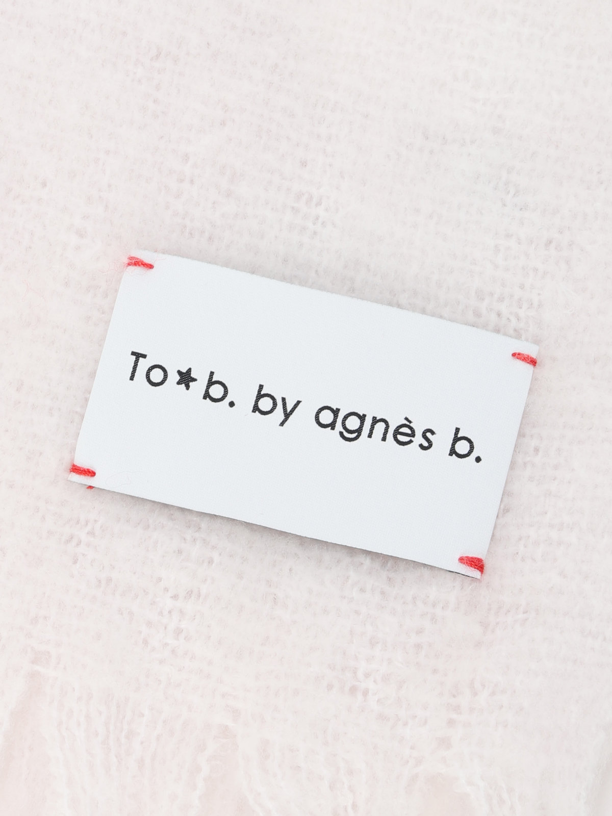 To b. by agnès b. カラー マフラー ホワイト