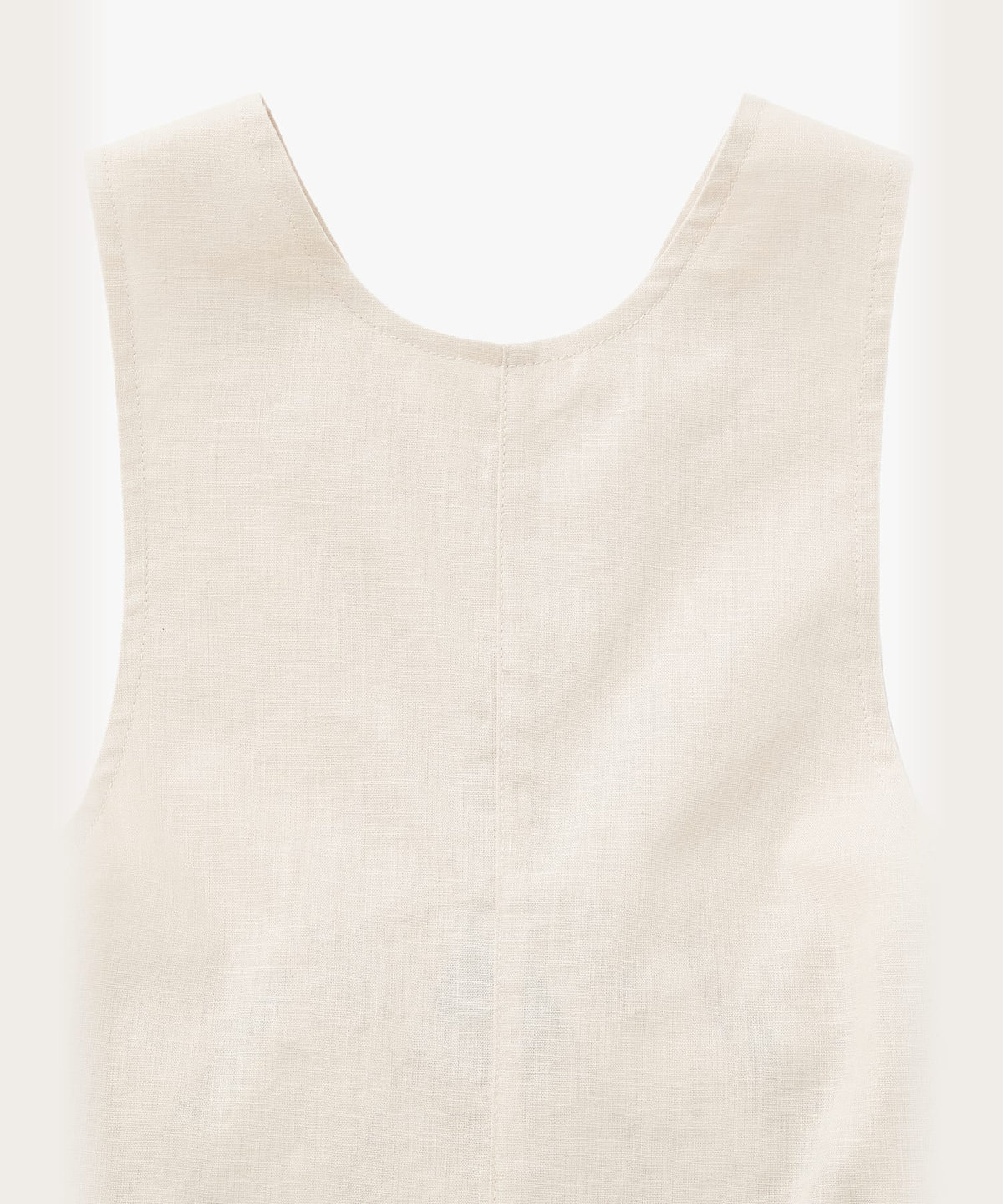 ENFANT ベビー ベビー コットンリネン ノースリーブ サロペット ベージュ系その他