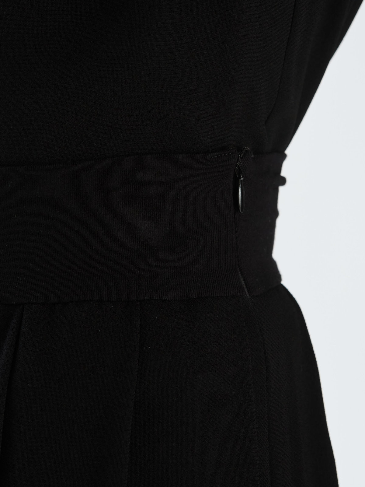 FEMME ウィメンズ ブラック トリアセテート クレープ プリーツ ロングスカート ”Grand Hotel” ブラック